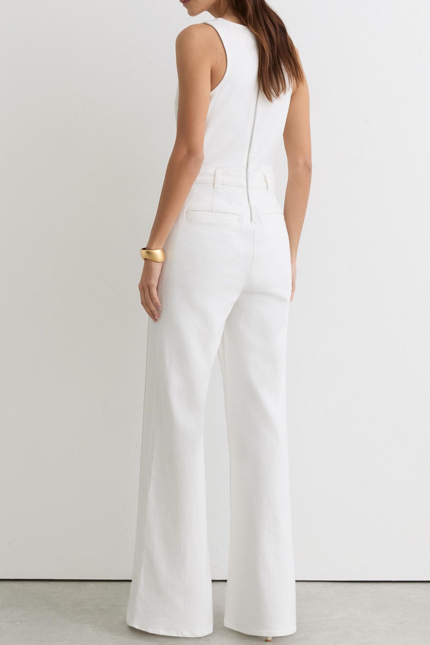 DENIM RACER JUMPSUIT CREAM 4