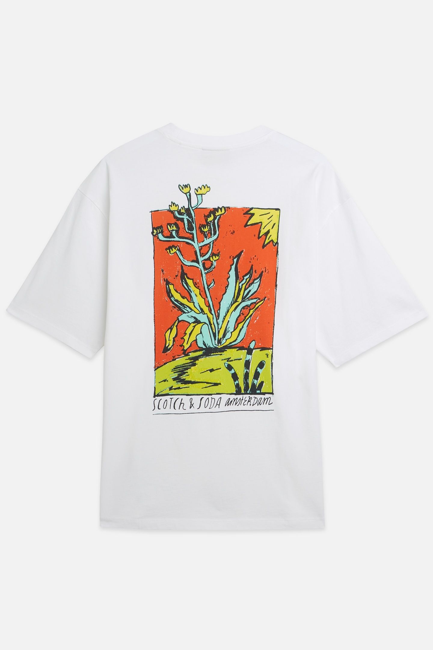 FRONT AND BACK ARTWORK LOOSEFIT TSHIRT WHITE/PASTEL 2