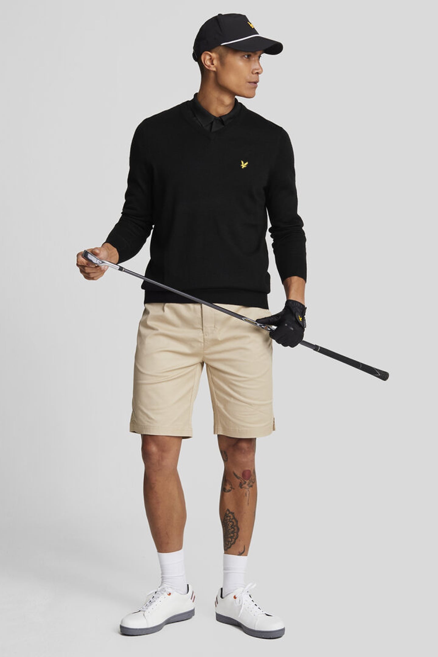 GOLF V NECK PULLOVER JET BLACK 3