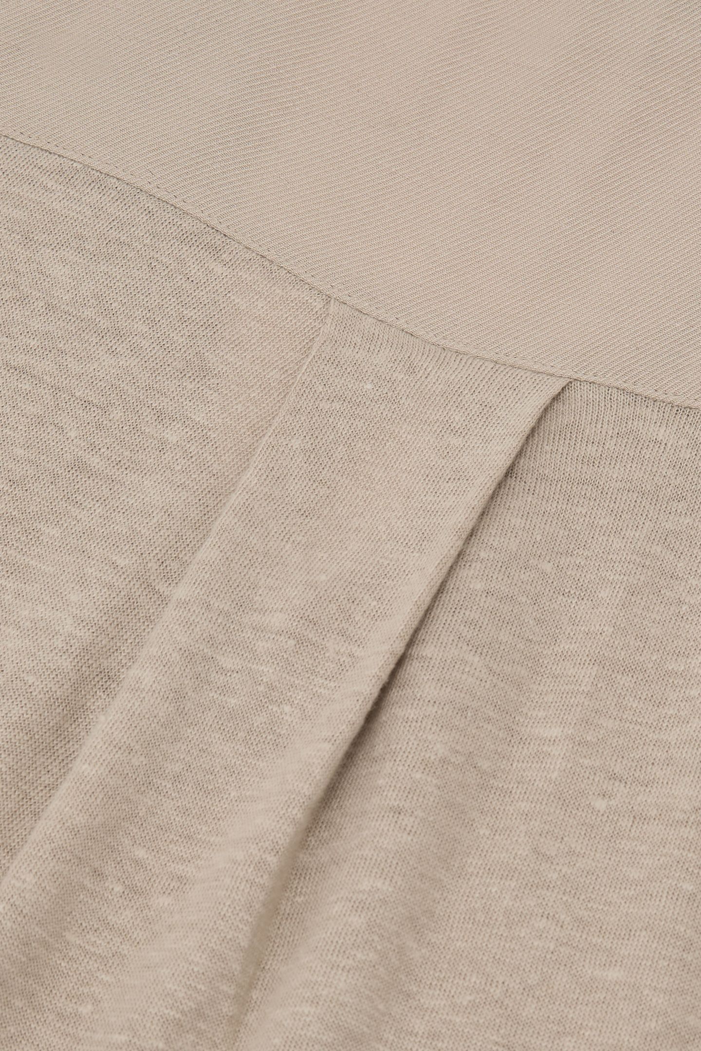 RELAXED V NECK LINEN TEE STONE NEUTRAL 6