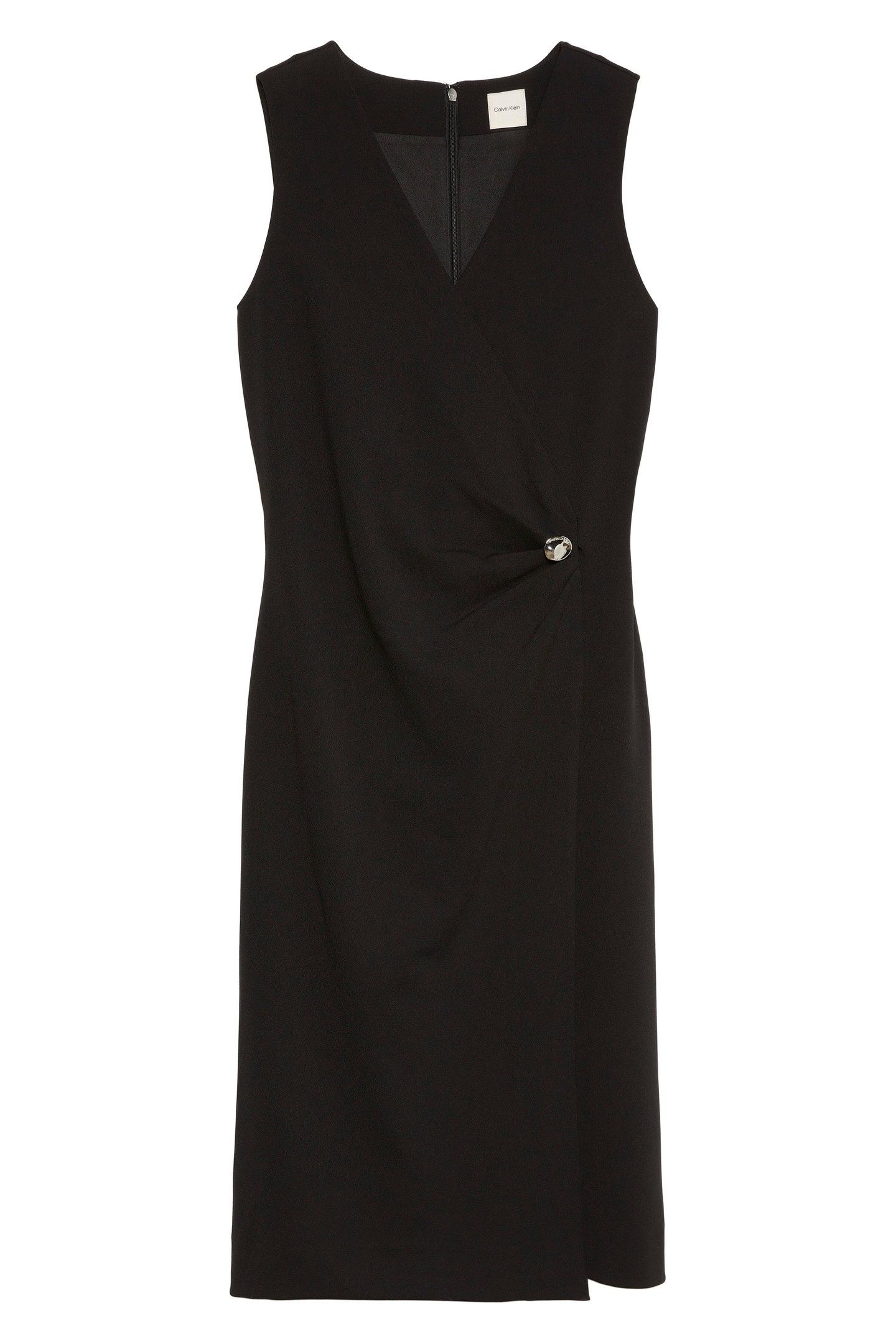 STRETCH CREPE SL DRESS BLACK 1