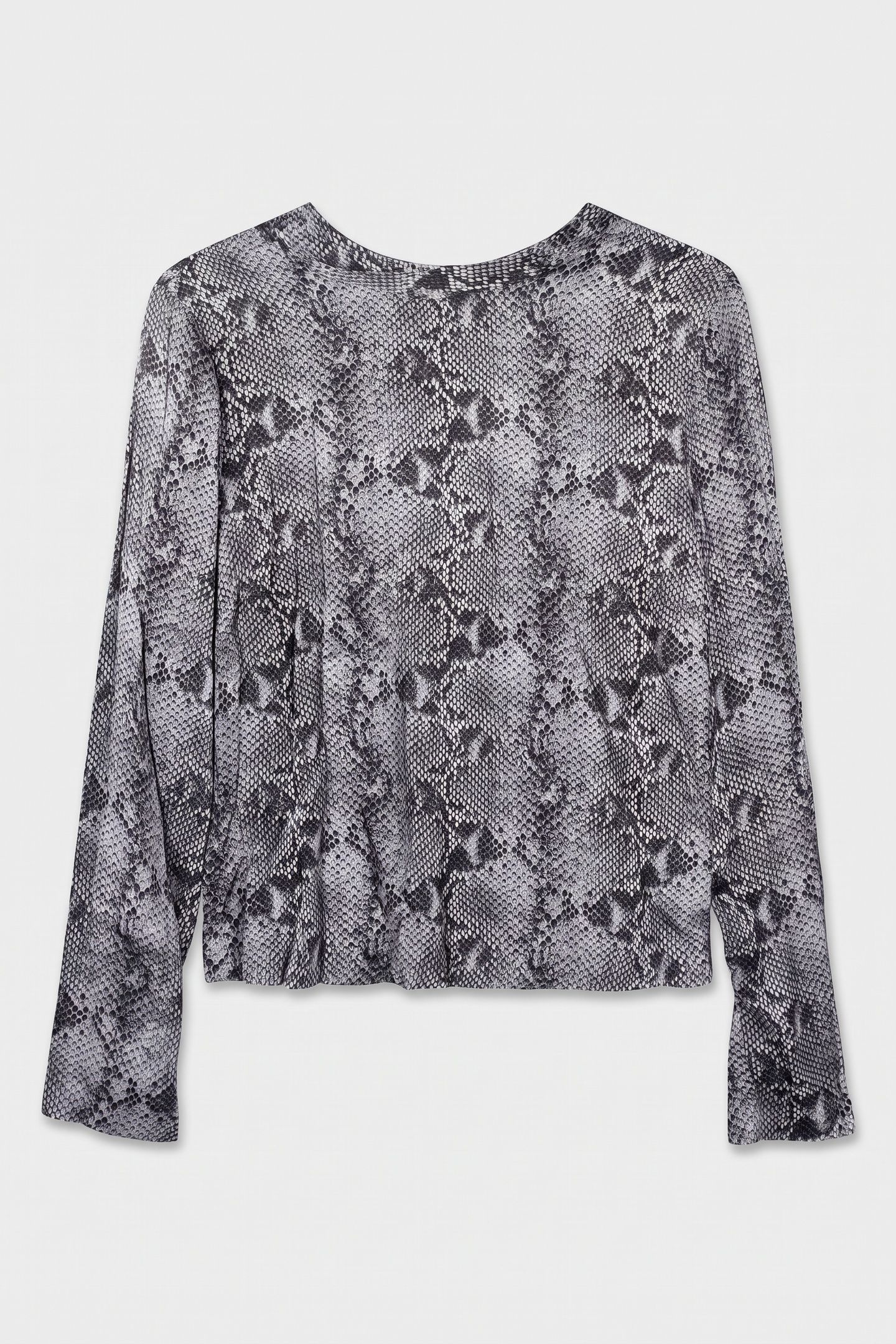 PYTHON DRAPE BACK ECRU/WETGREY/BLACK 3