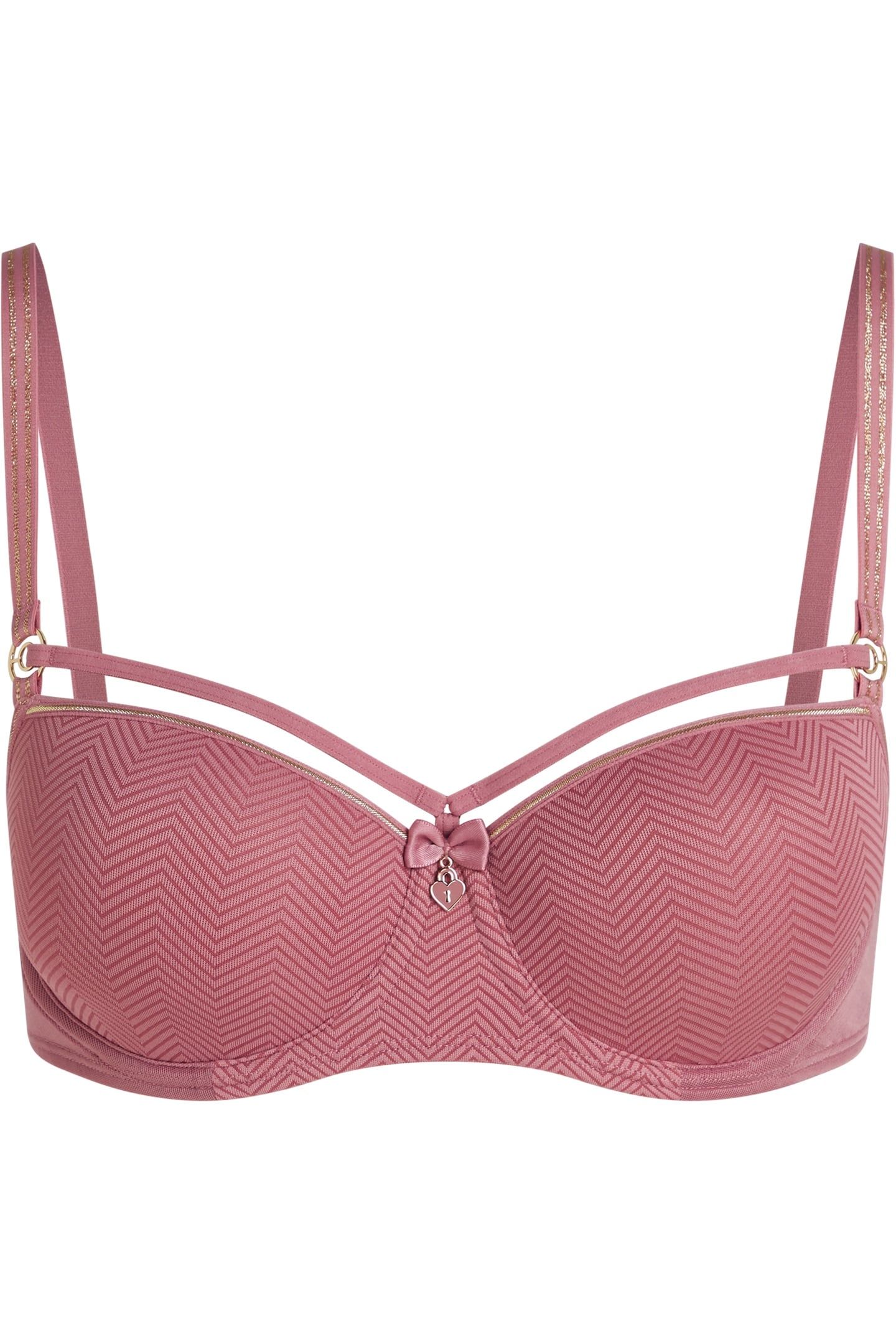 SPACE ODYSSEY ROSE AND GOLD BALCONY BRA 3