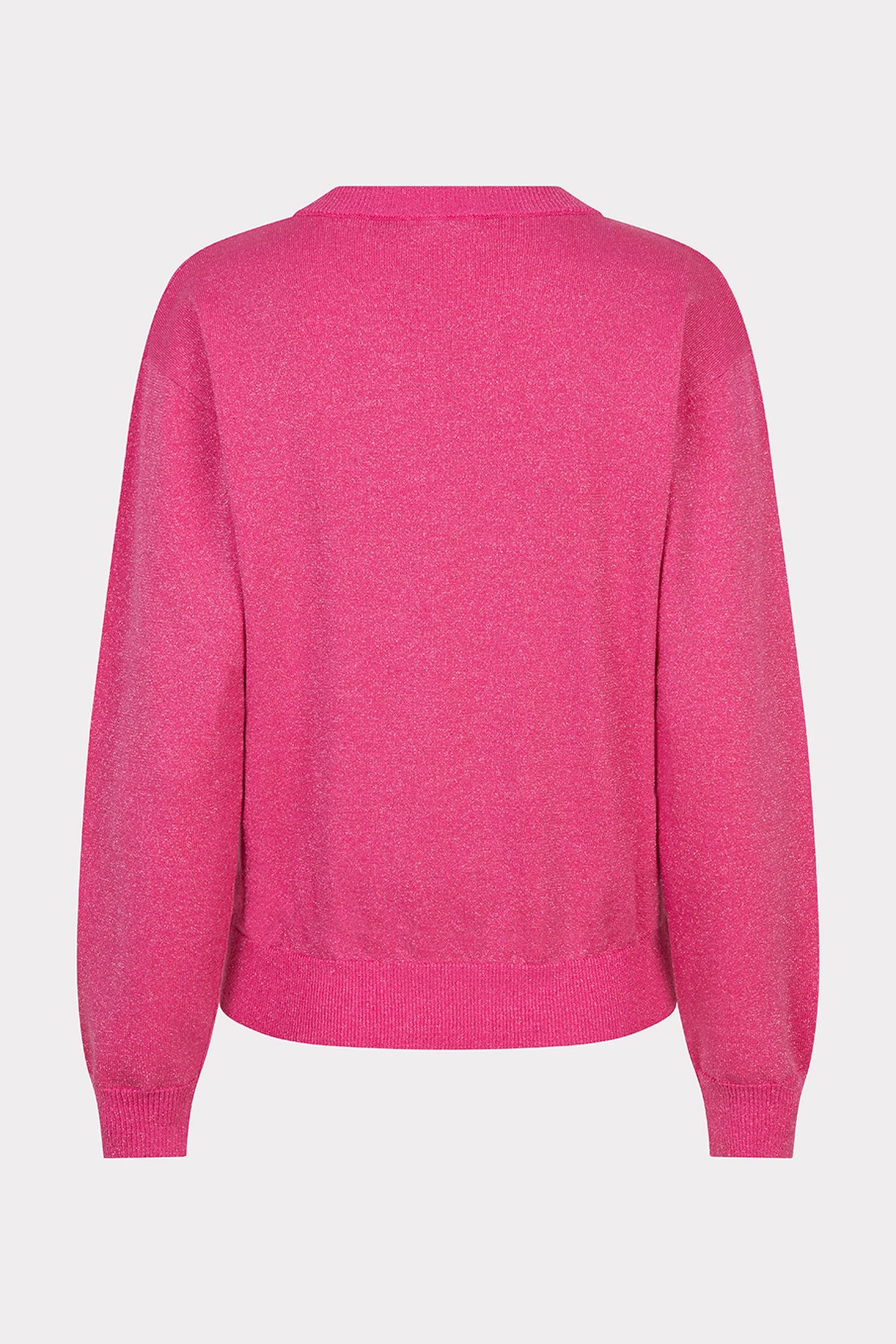 SWEATER L/SLVE WRAPOVER LUREX FRAMBOISE 3