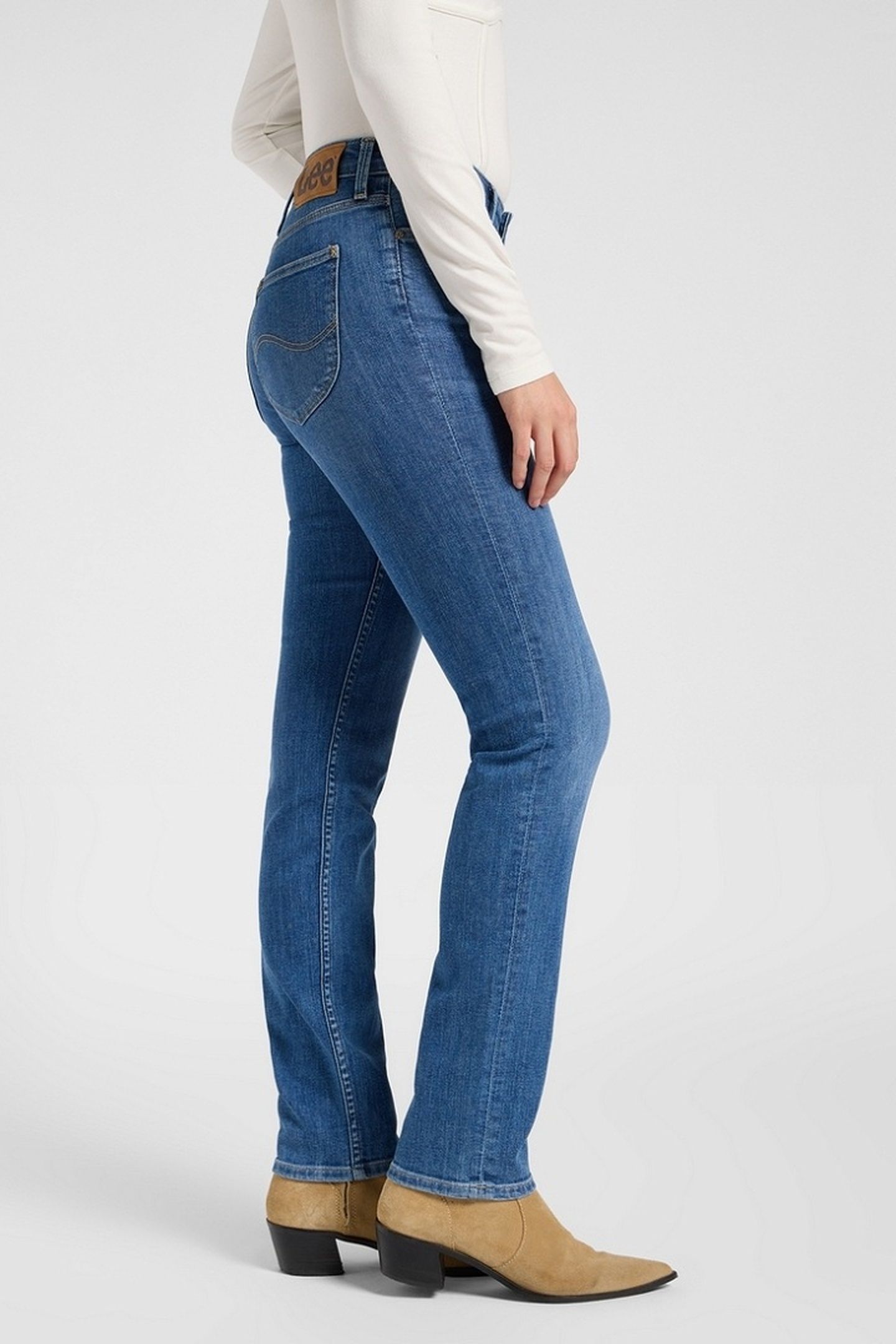 ELLY HIDDEN LAGOON SLIM STRAIGHT JEANS DENIM BLUE 4