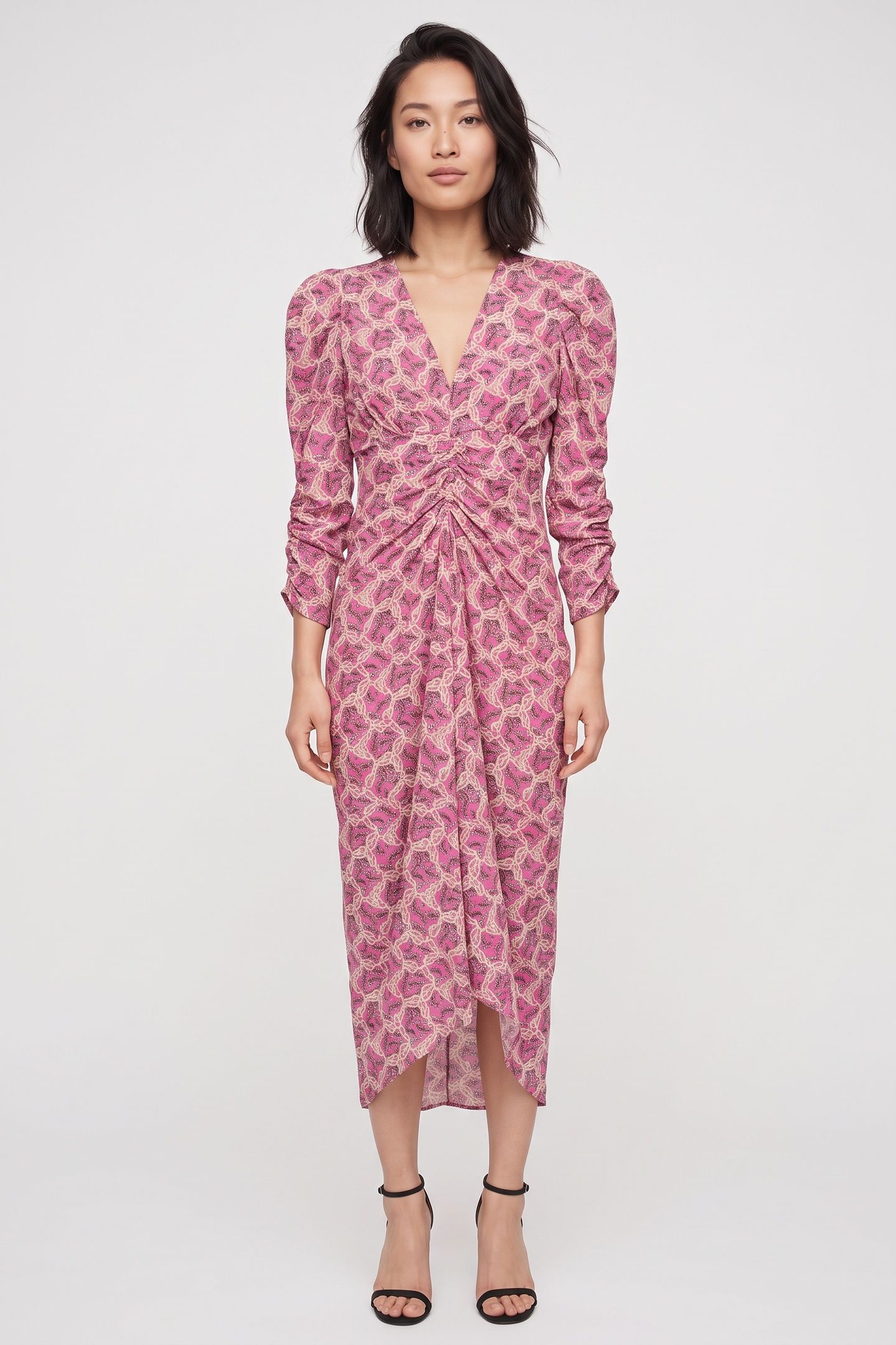 ALBINI DRESS FUCHSIA 1