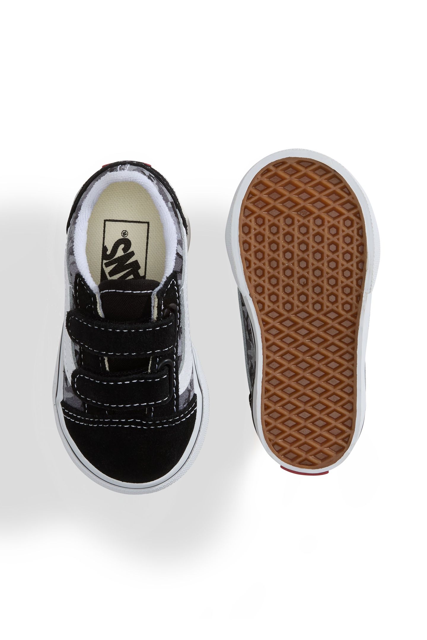 TODDLER OLD SKOOL V CHECK CAMO BLACK/LIGHT GREY 5