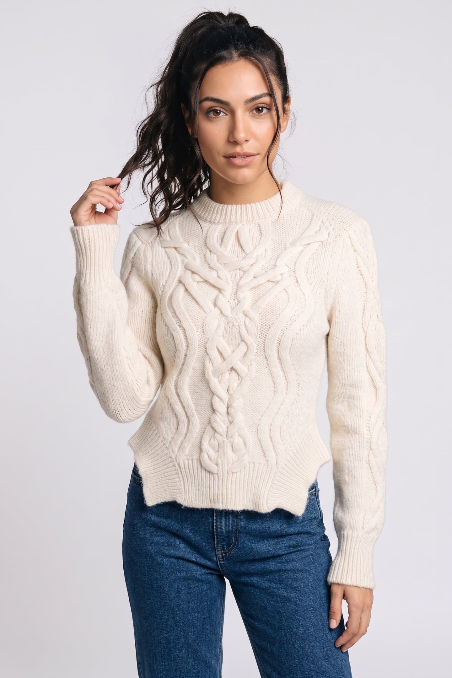 ELVY SWEATER ECRU 1