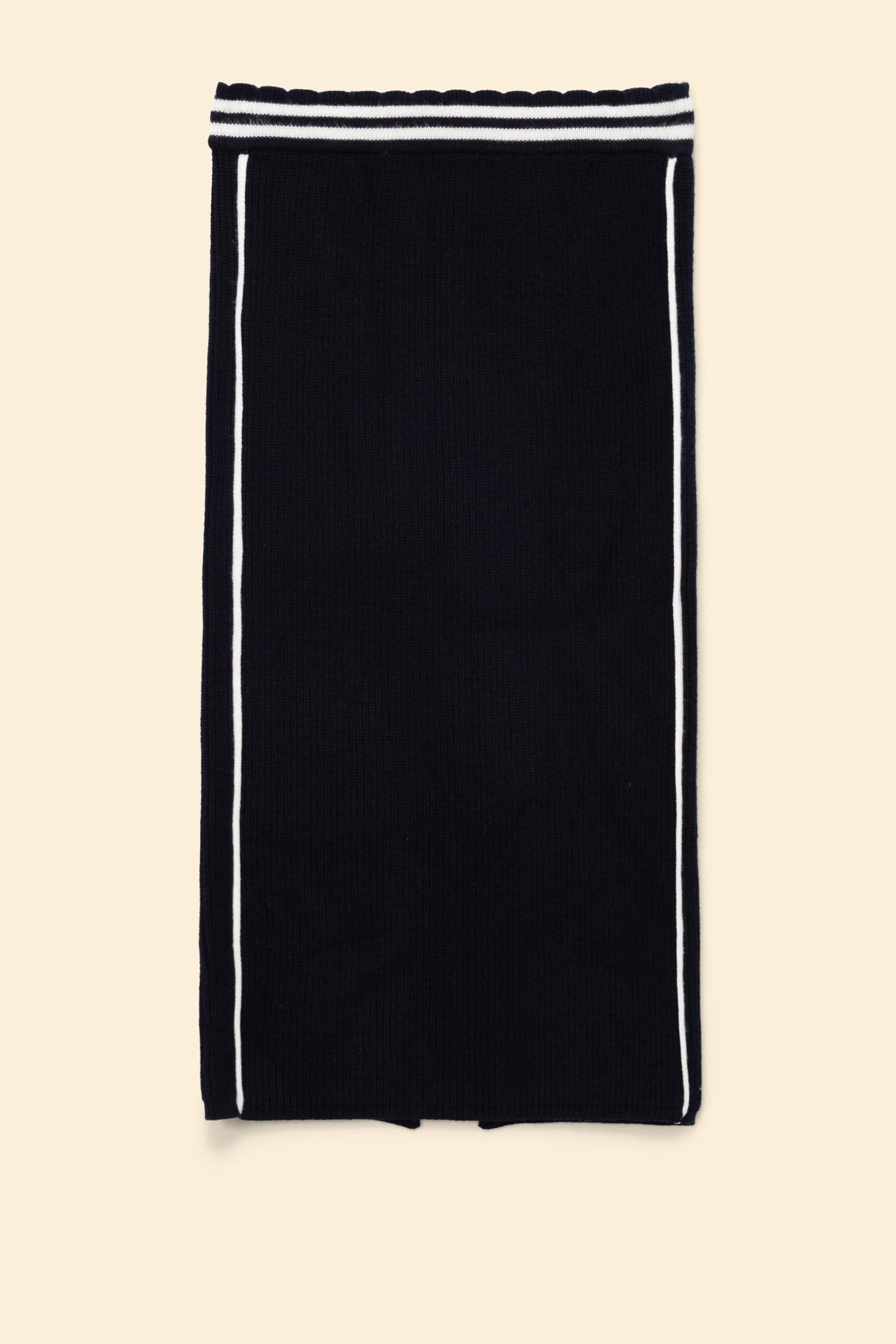 BLACK KNIT SPORTY PENCIL SKIRT 4