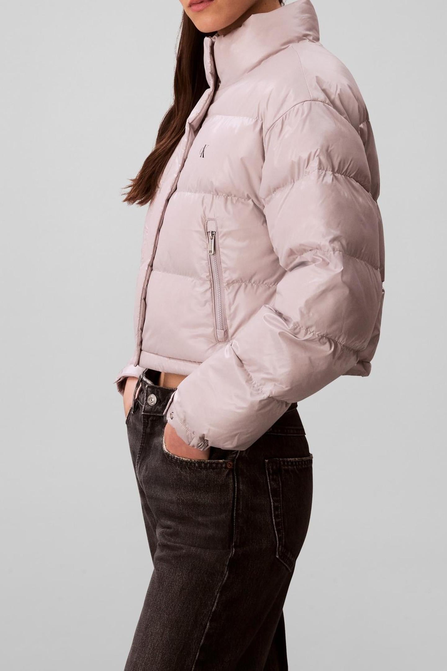 SHINE CROP PUFFER JACKET GULL GRAY 5