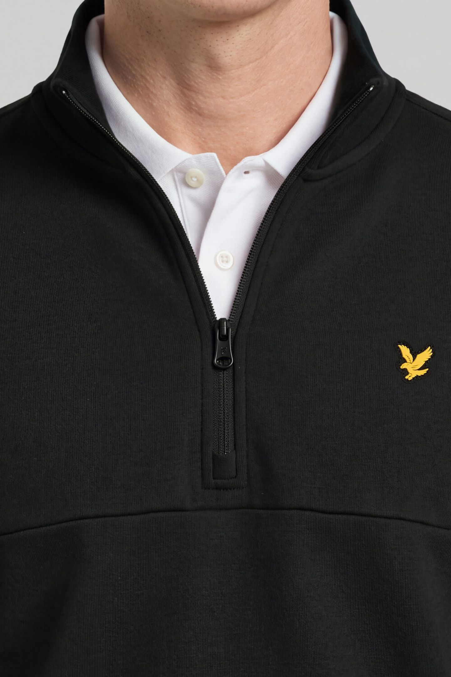 GOLF HALF ZIP WINDJAMMER MIDLAYER JET BLACK 5