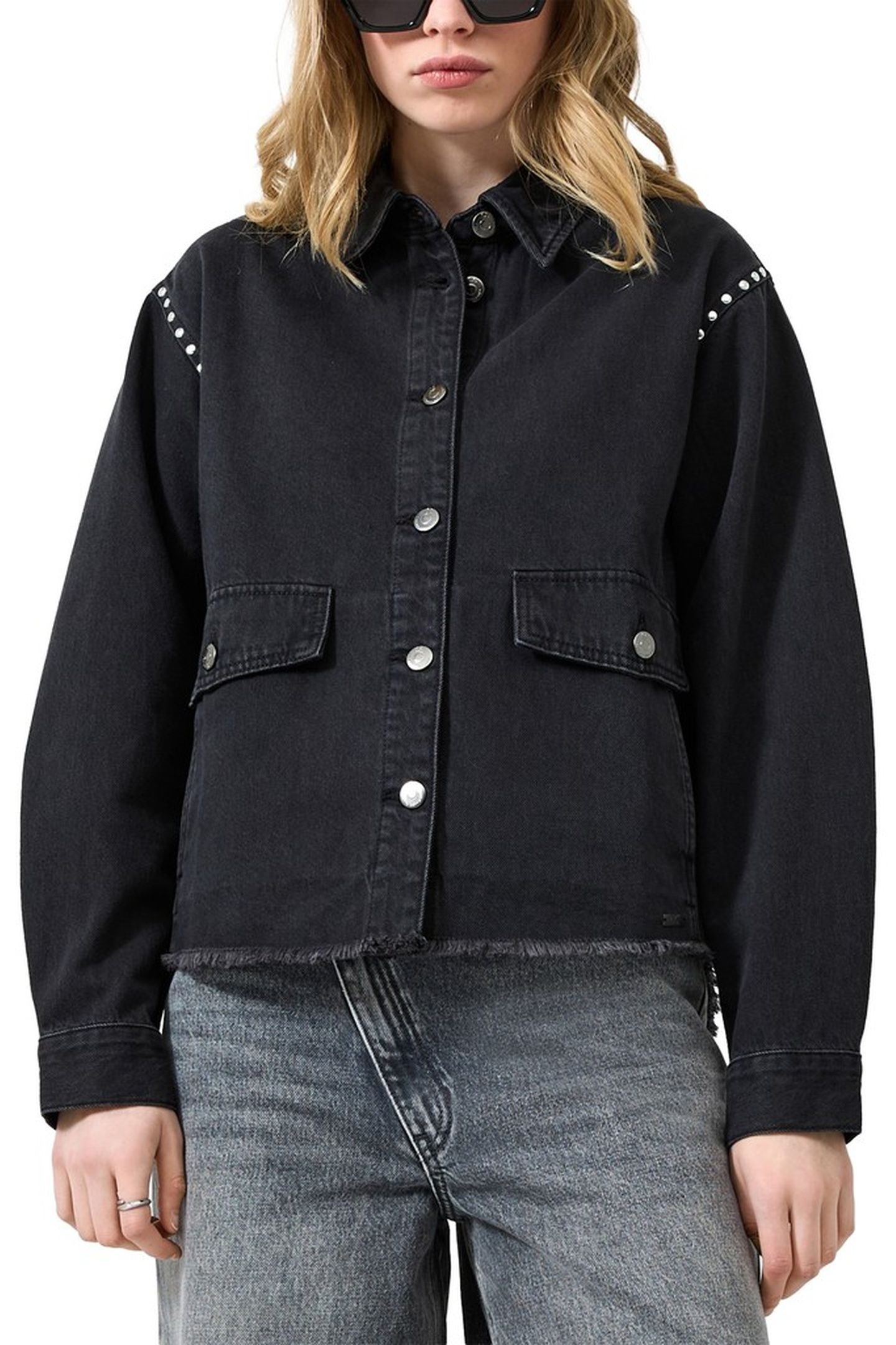 S.OLIVER-QS BLOUSES GREY-DENIM 1