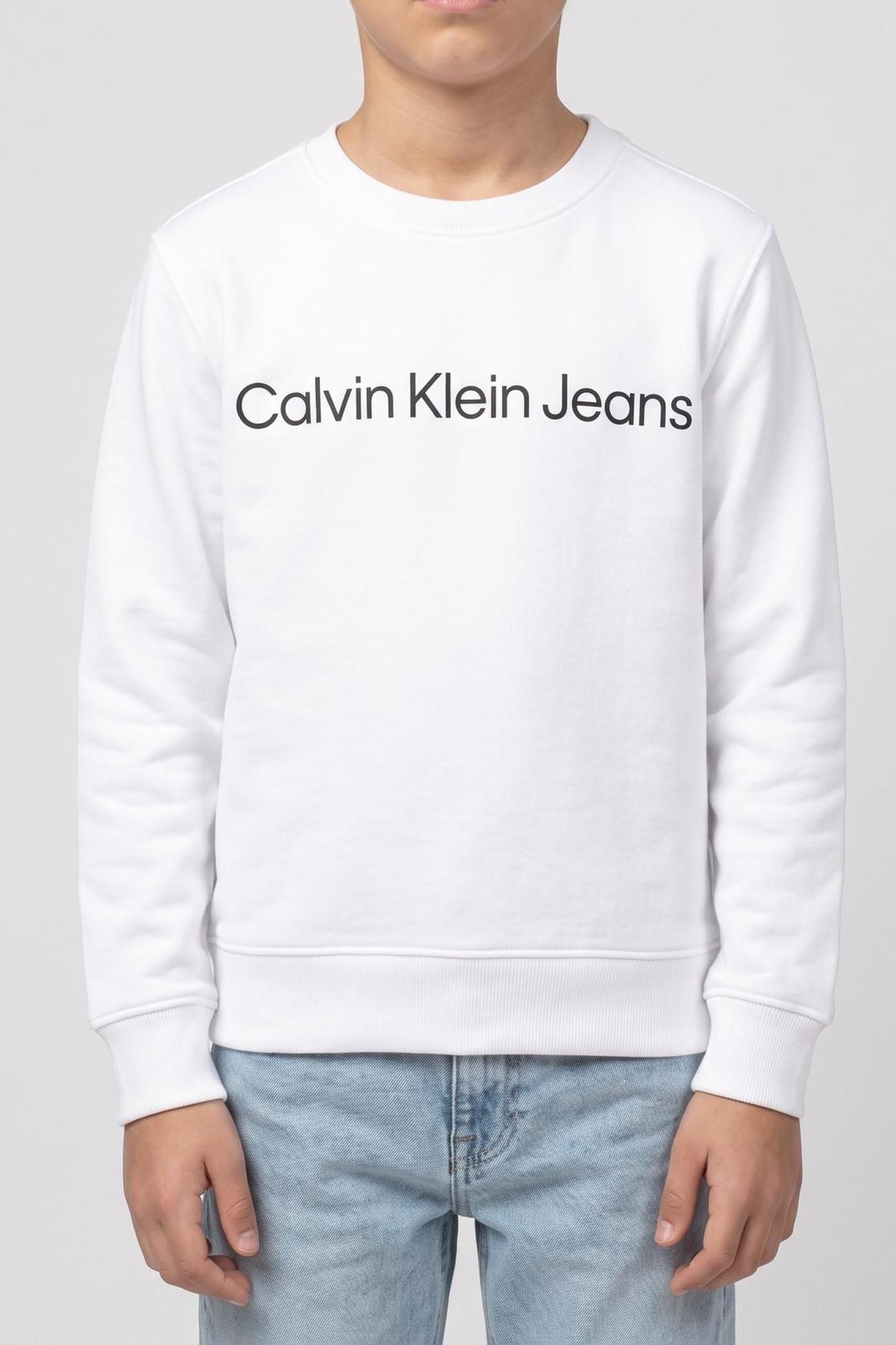 UNISEX INST LOGO REGULAR CREW BRIGHT WHITE 1