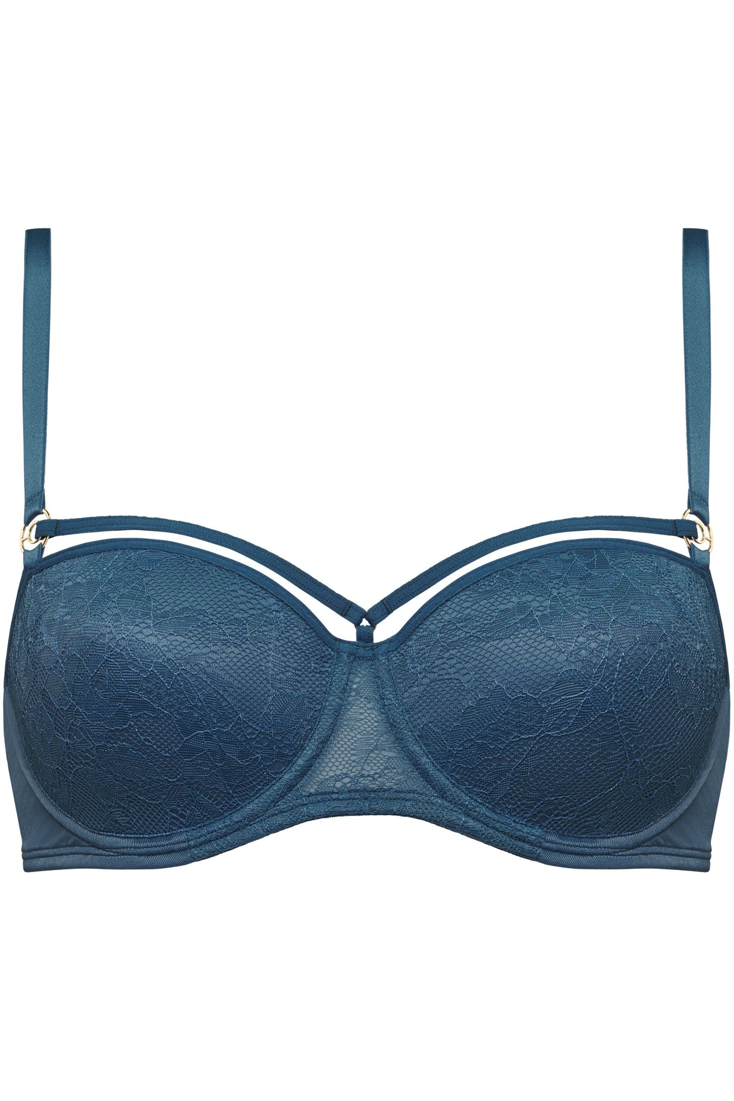 SPACE ODYSSEY TEAL LACE BALCONY BRA 3