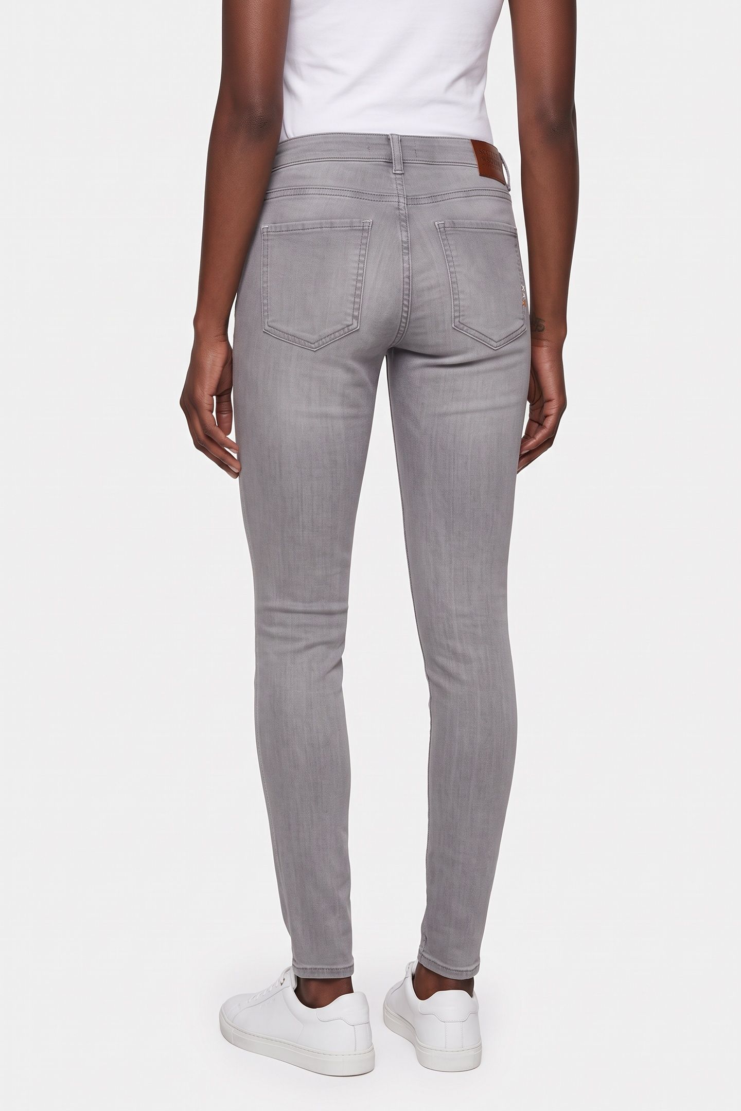 BOHEMIENNE MID RISE SKINNY JEANS GREY ROOTS 2