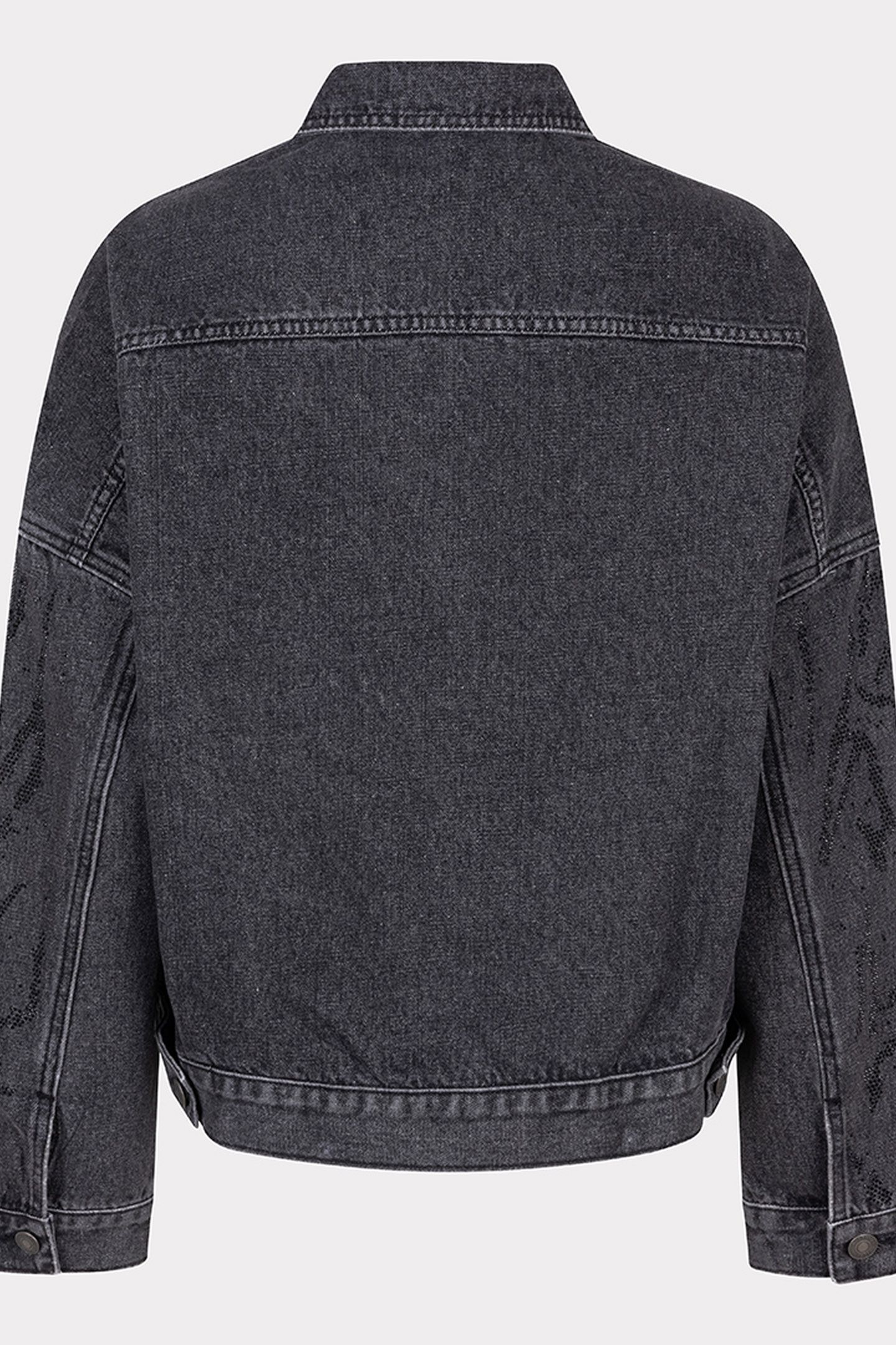 JACKET DENIM RHINESTONES DARK GREY 5