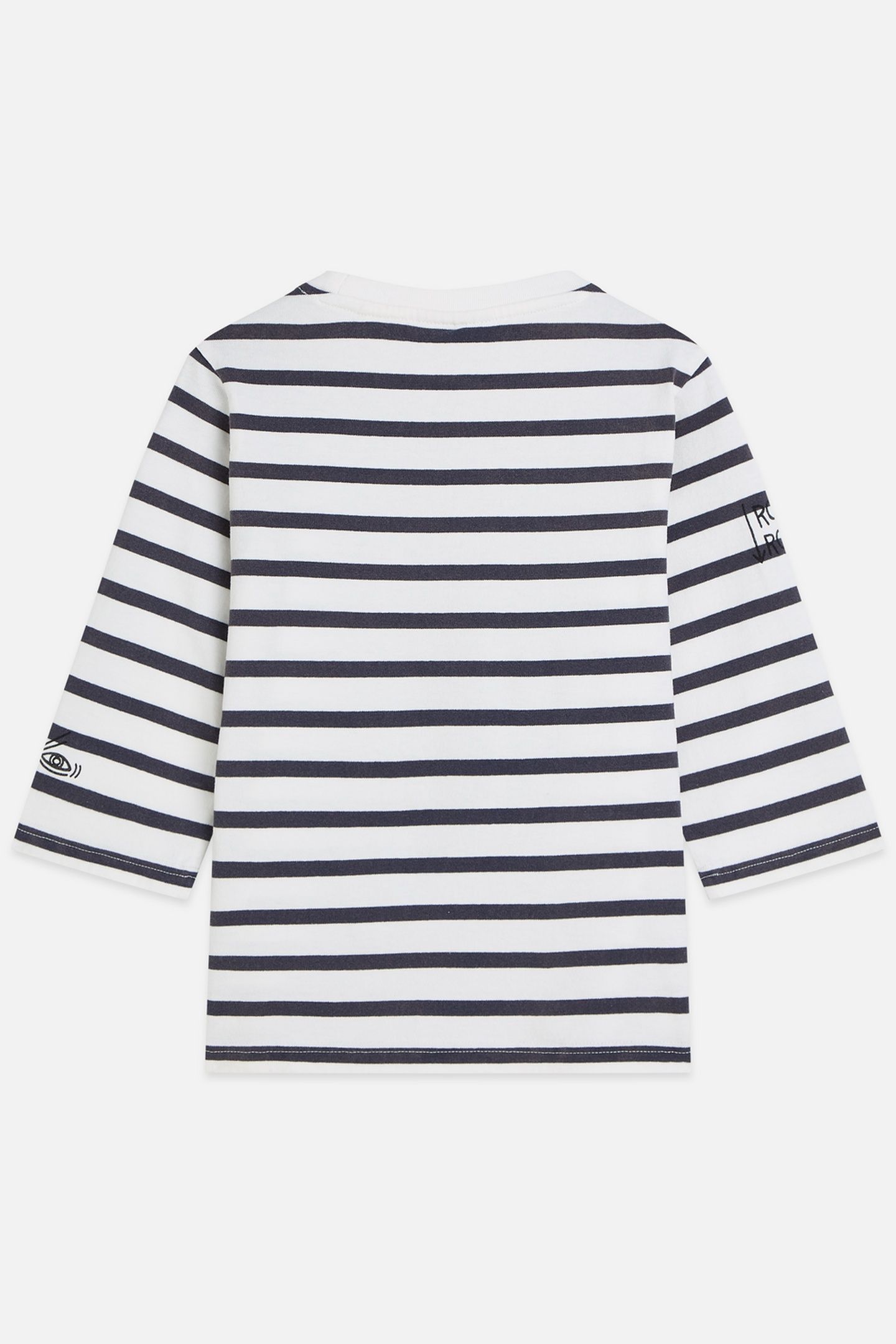 GIRLS BASQUIAT BRETON STRIPE RELAXEDFIT TSHIRT NAVY 2