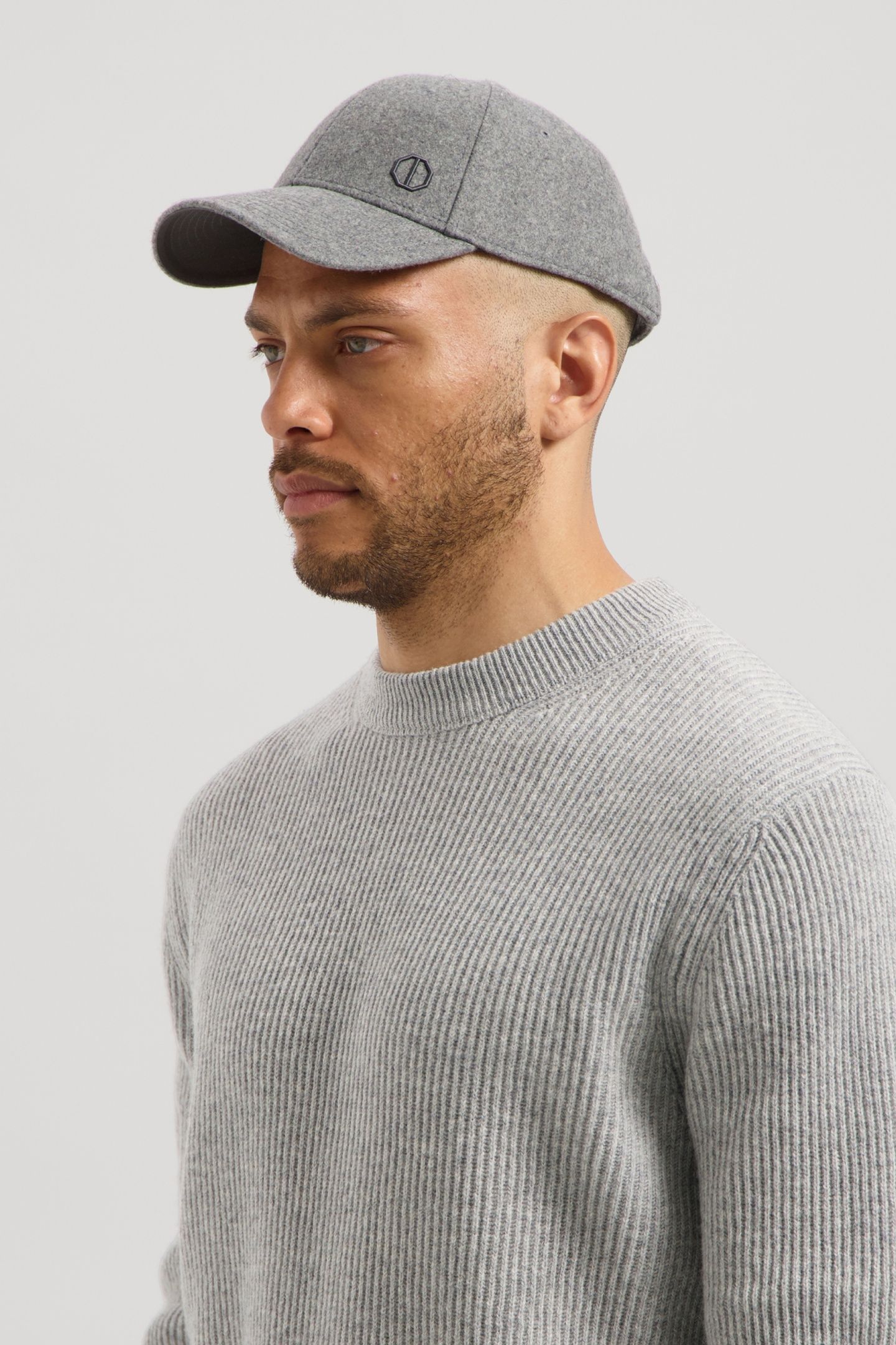 DS_BEALS WOOLMIX CAP DK. GREY MELANGE 5