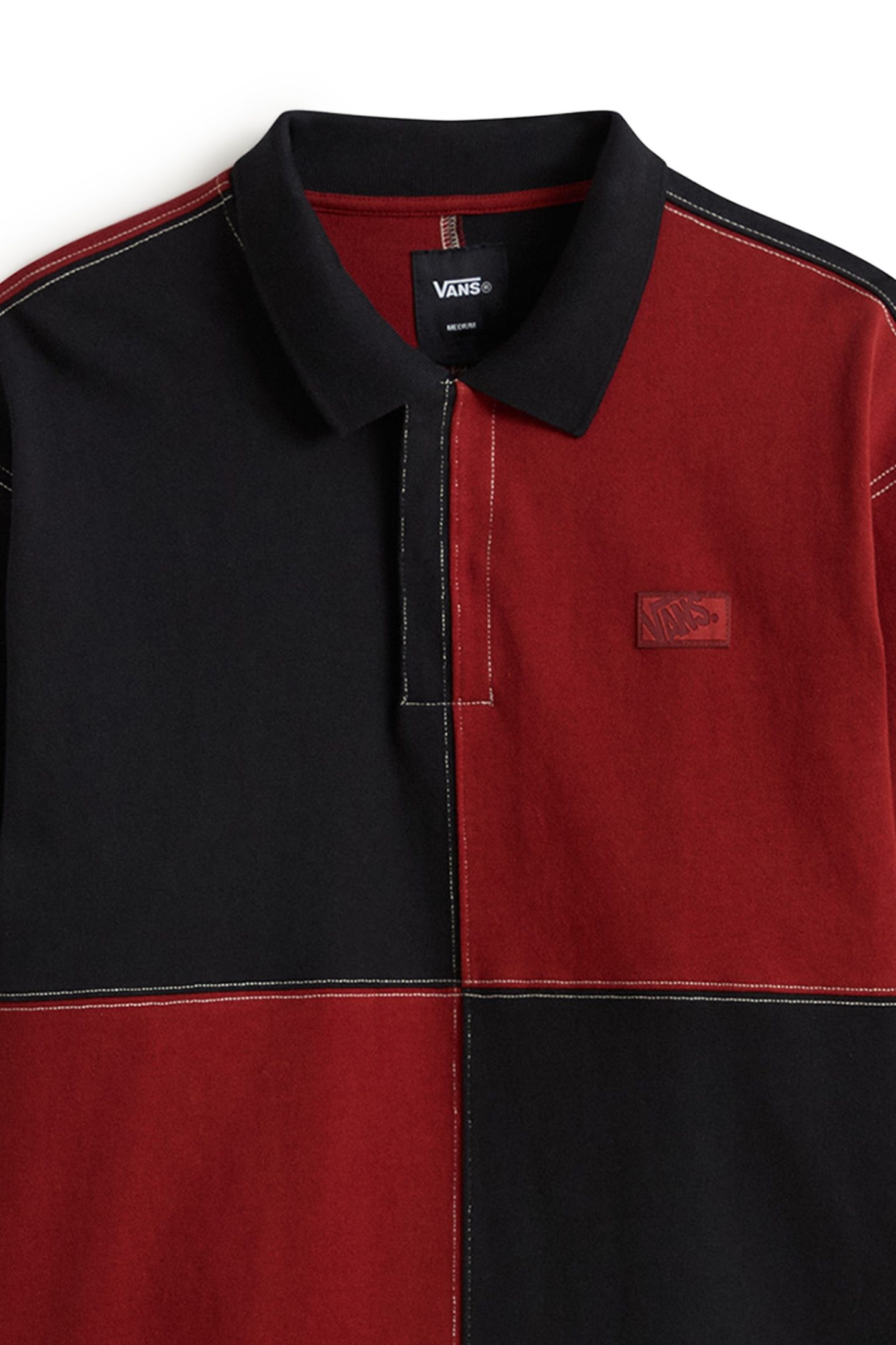 CHECK RUGBY LS KNIT POPPY EMBER 7