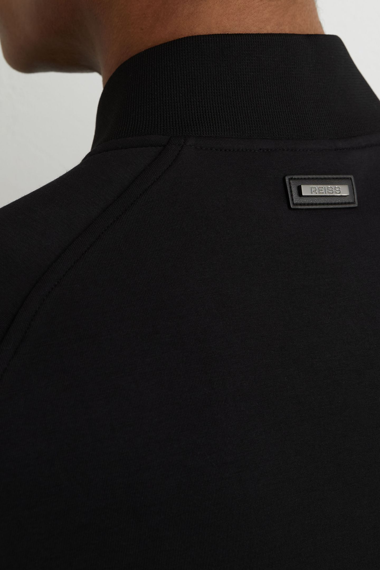 LS QUILTED BOMBER JACKET BLACK 6
