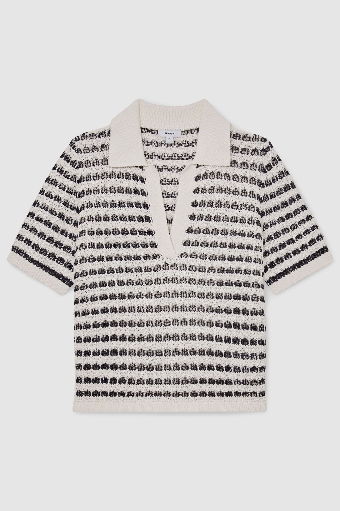 PATTERN POLO WHITE/NAVY 4