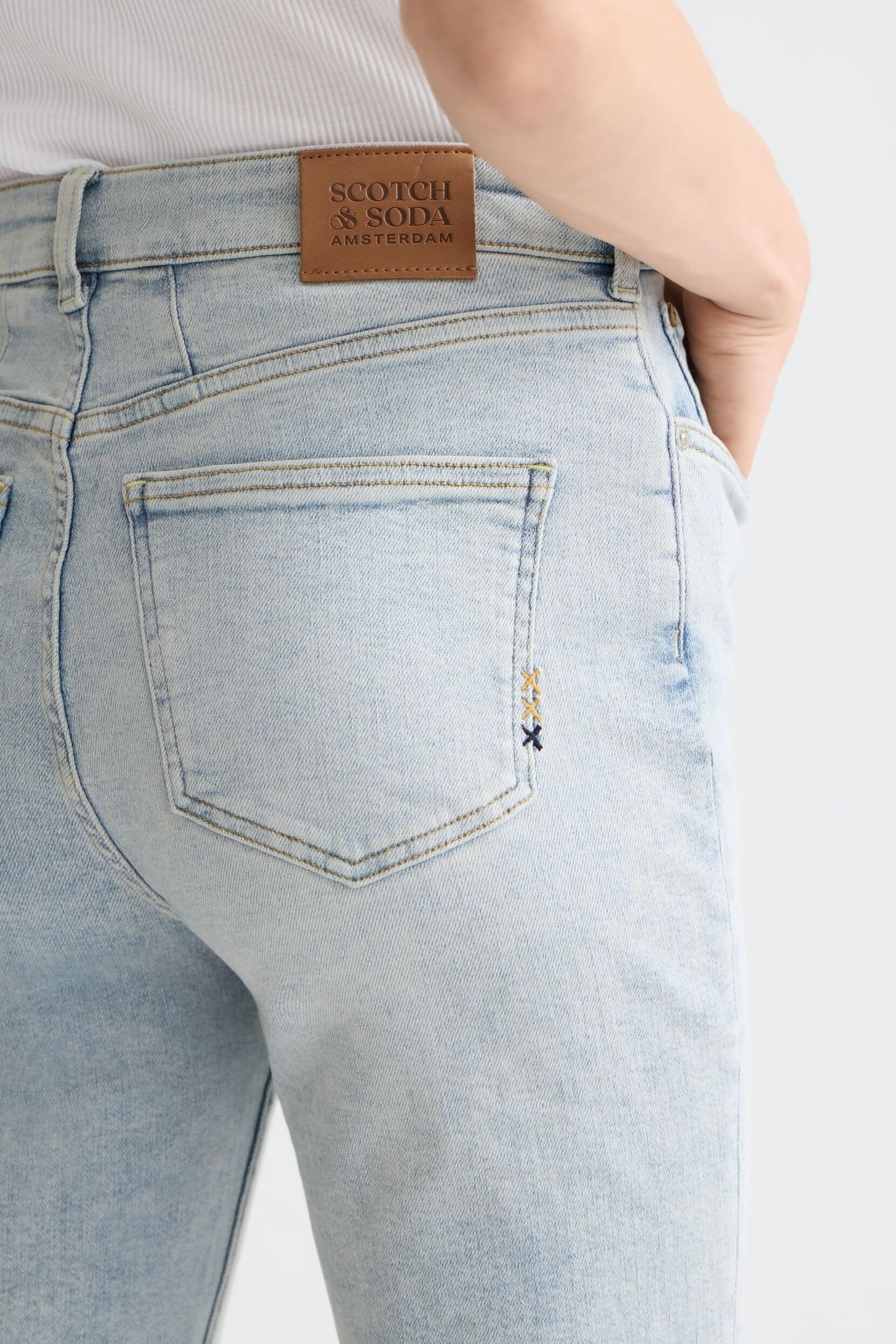 HIGH FIVE SUPER STRETCH SLIM JEANS TAKEDOWN BLUE 7