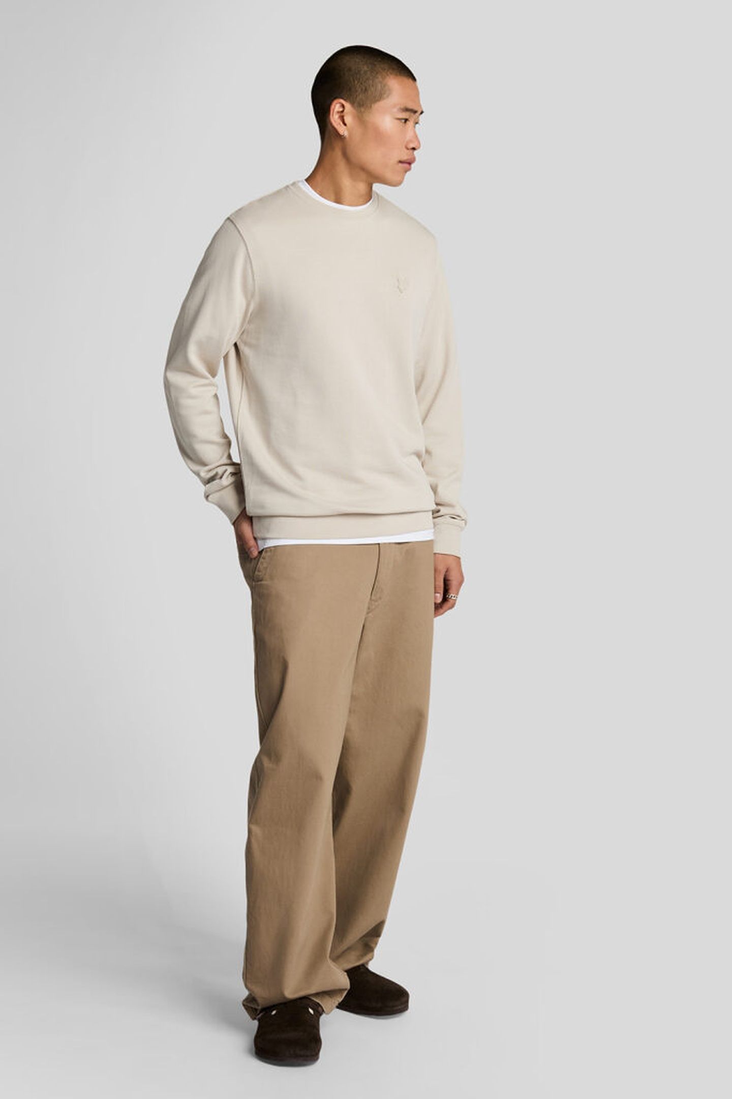 SUPERFINE CREW NECK SWEATSHIRT COVE 3