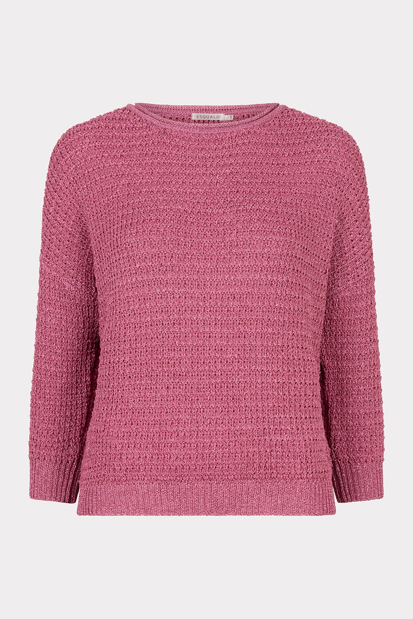 SWEATER OVERSIZED LUREX FRAMBOISE 4