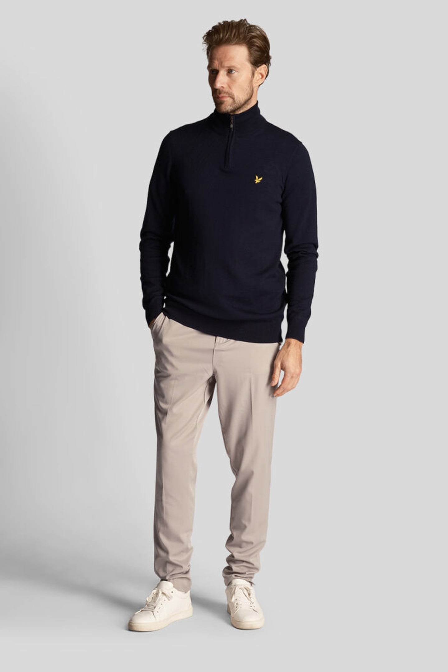GOLF CORE 1/4 ZIP MERINO MIX DARK NAVY 3