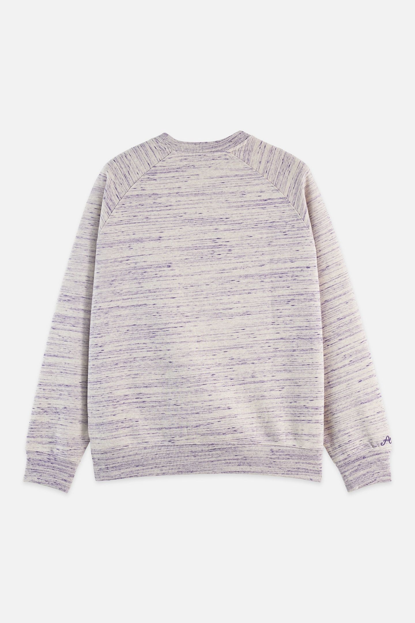 SPACE YARN EMBROIDERED LOOSE-FIT SWEATSHIRT DARK PURPLE 5