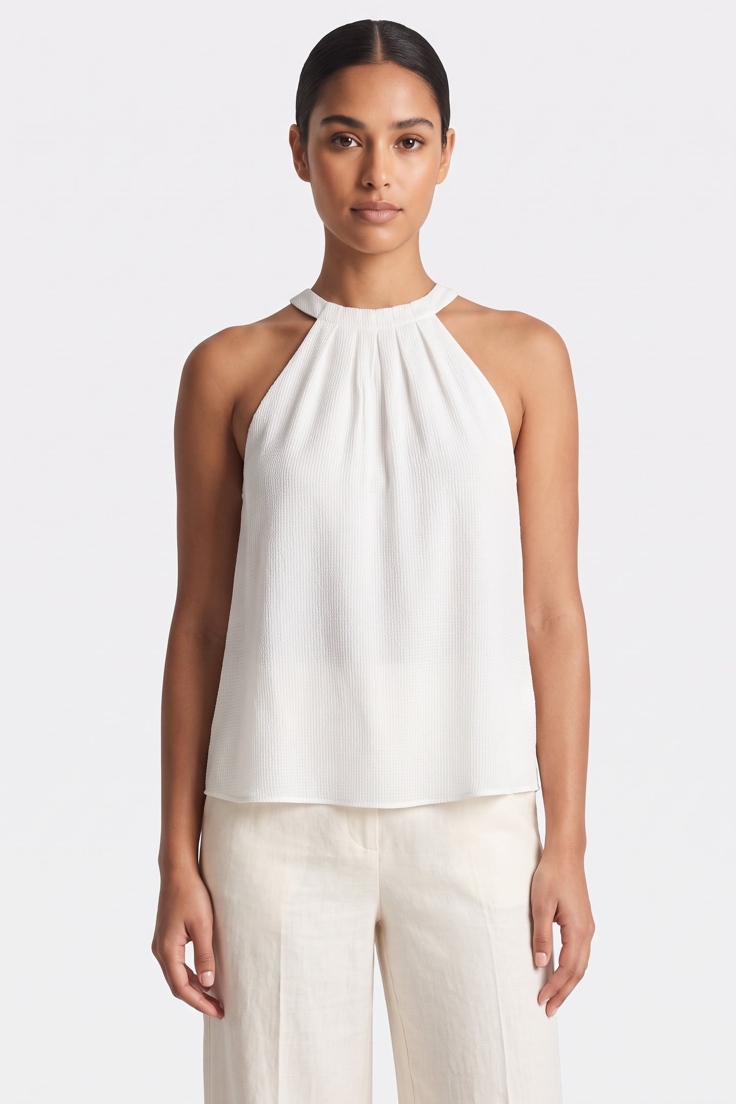 RIBEIRA HALTERNECK TOP WHITE 1