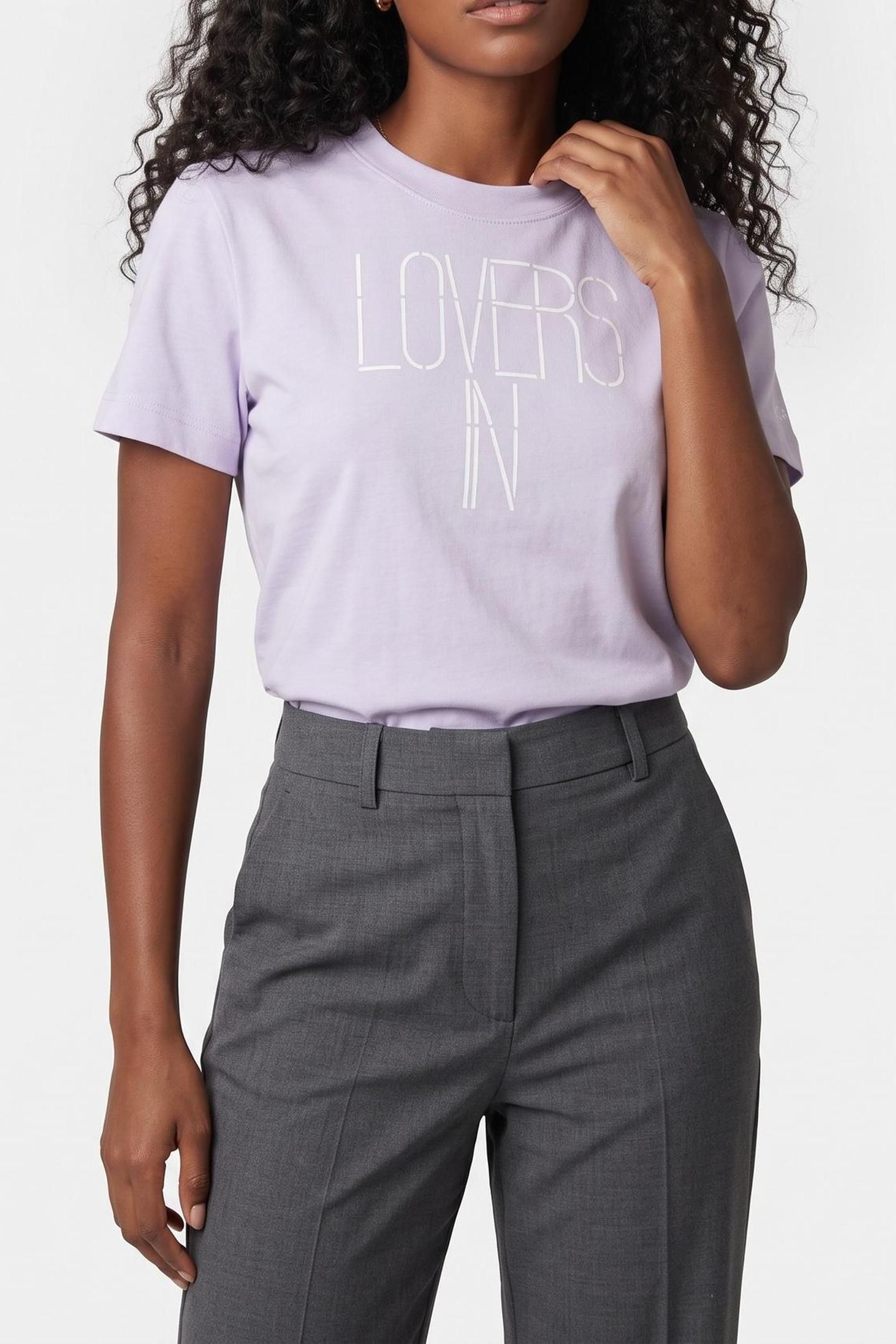 SS CREW BABY TEE LILAC FLOWER 1
