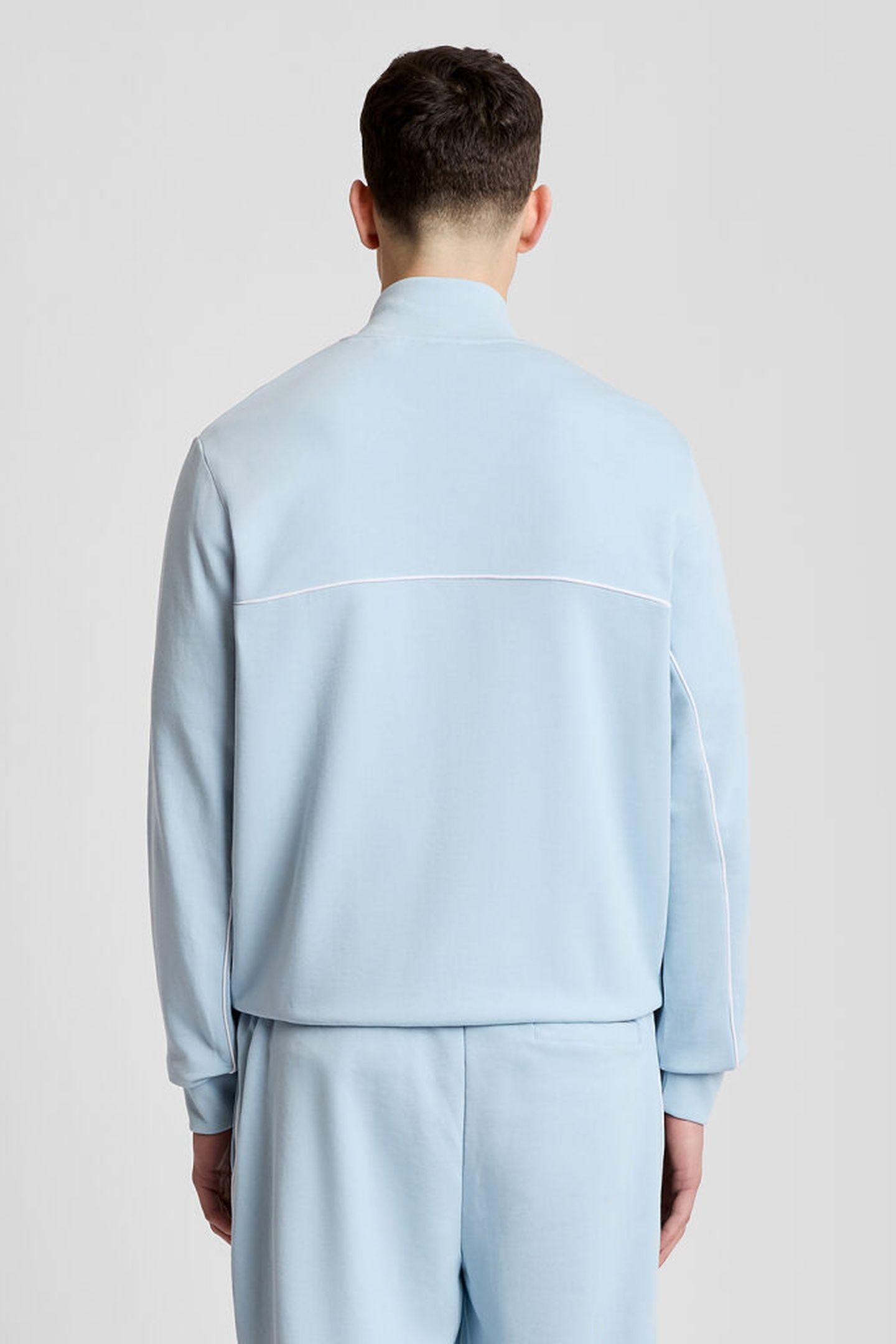 PIPED FULL ZIP TRACK TOP OPAL BLUE 2