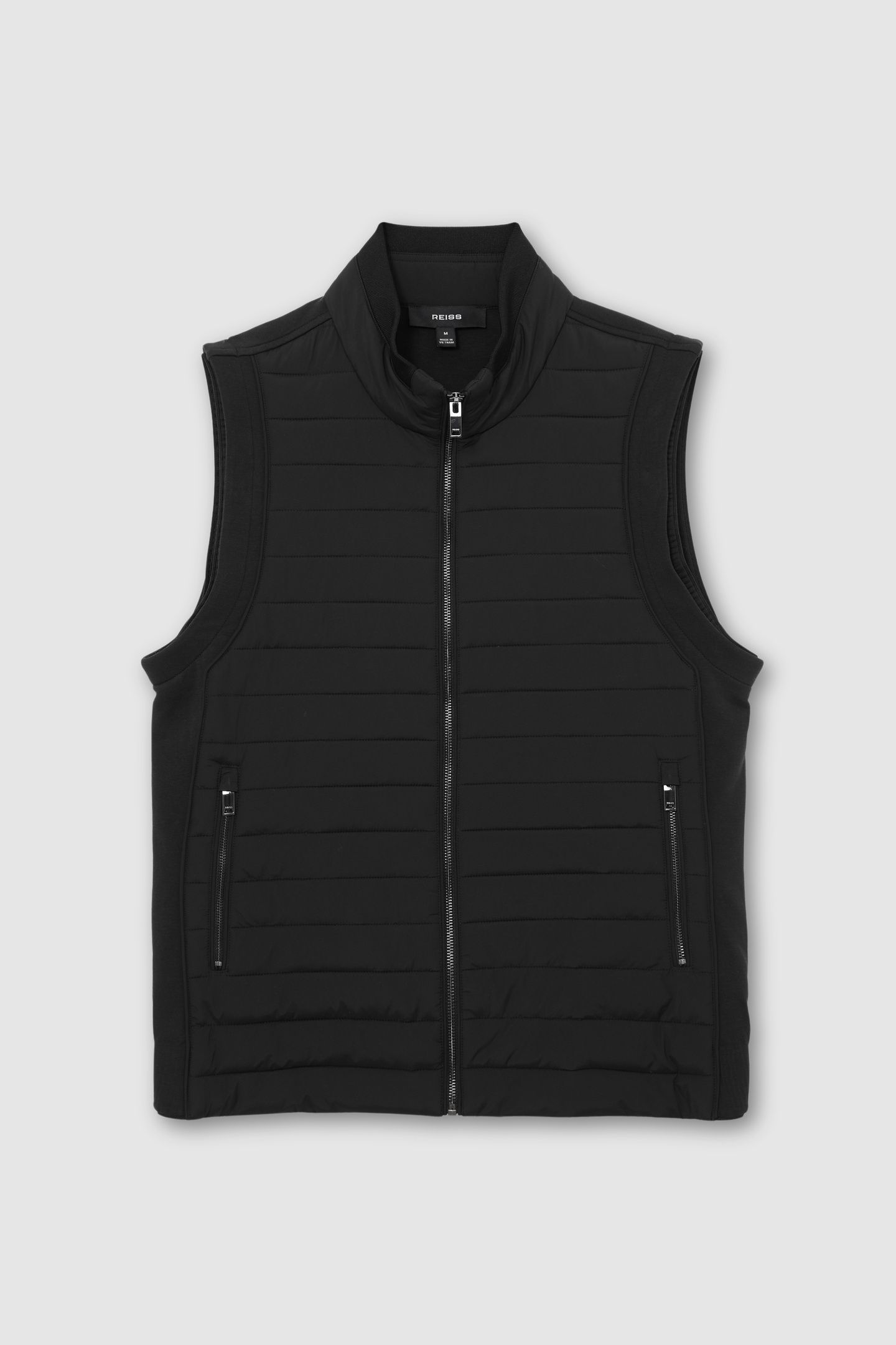 LS ZIP THROUGH GILET BLACK 4