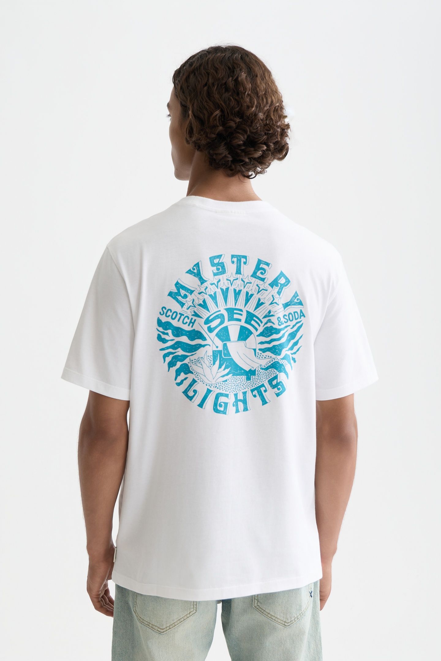 FRONT AND BACK ARTWORK REGULAR-FIT T-SHIRT WHITE/PASTEL 2