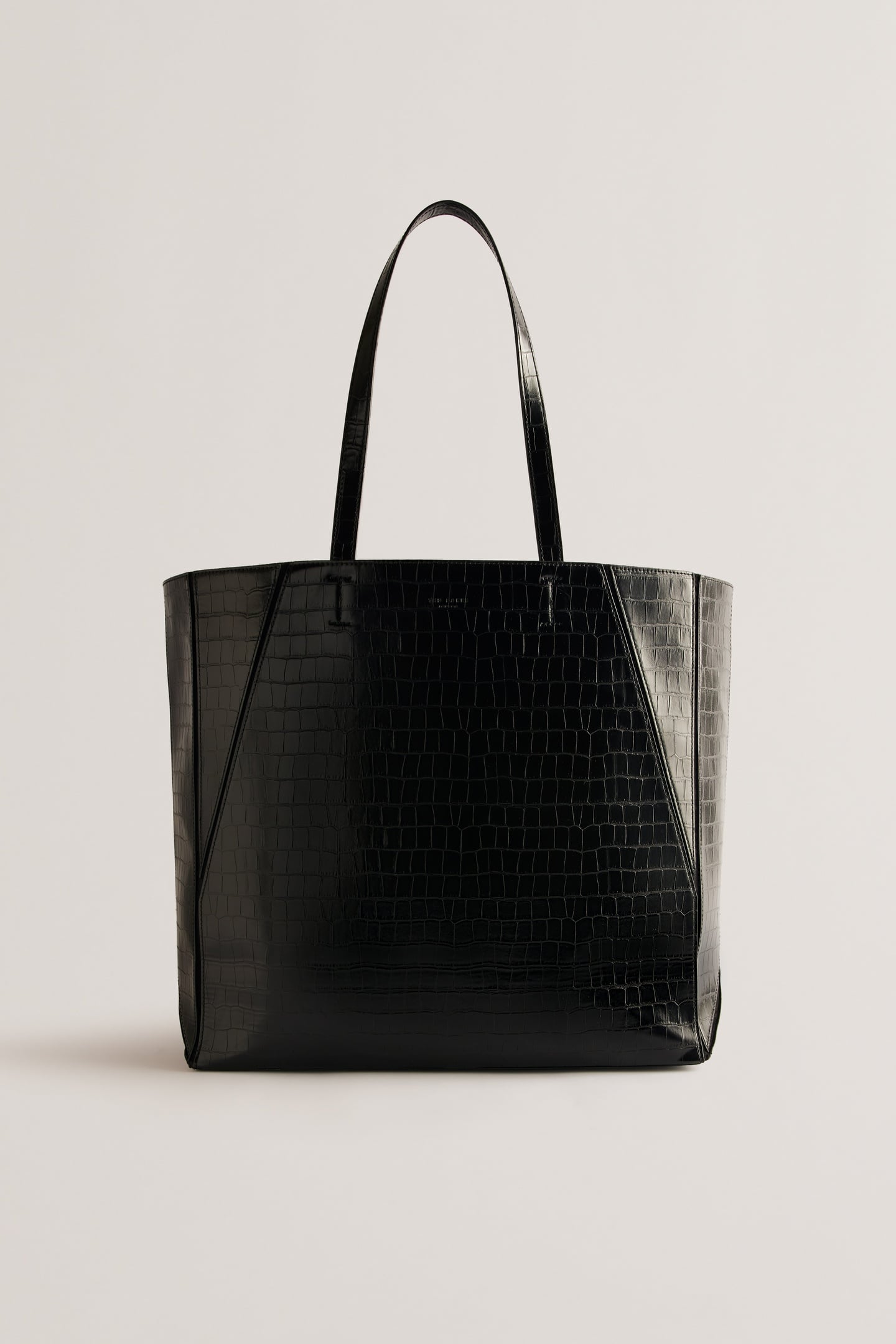 SOPHYNA CROC EFFECT COLLAPSIBLE LARGE BAG BLACK 2