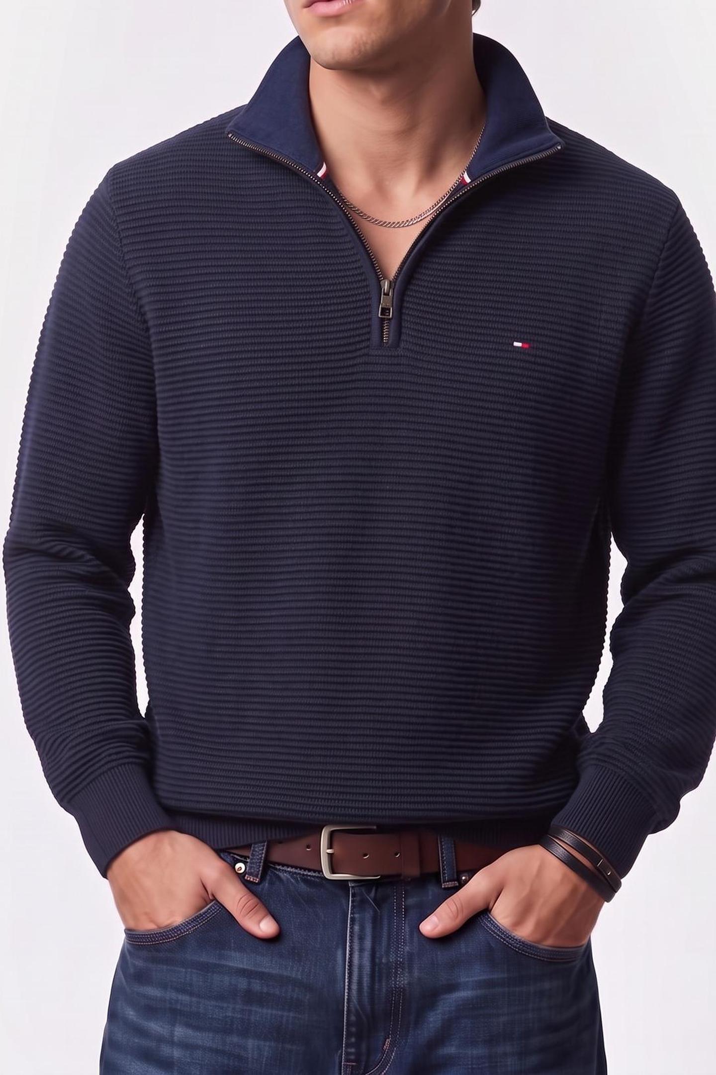 SEASONAL STRUCTURE ZIP DARK NIGHT NAVY 1