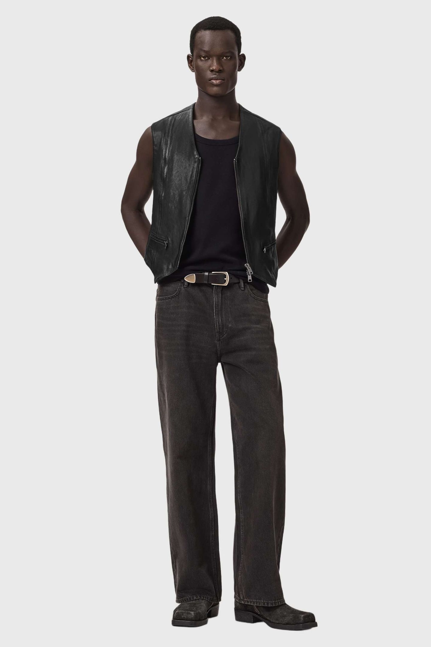 DAVIES WAISTCOAT BLACK 3