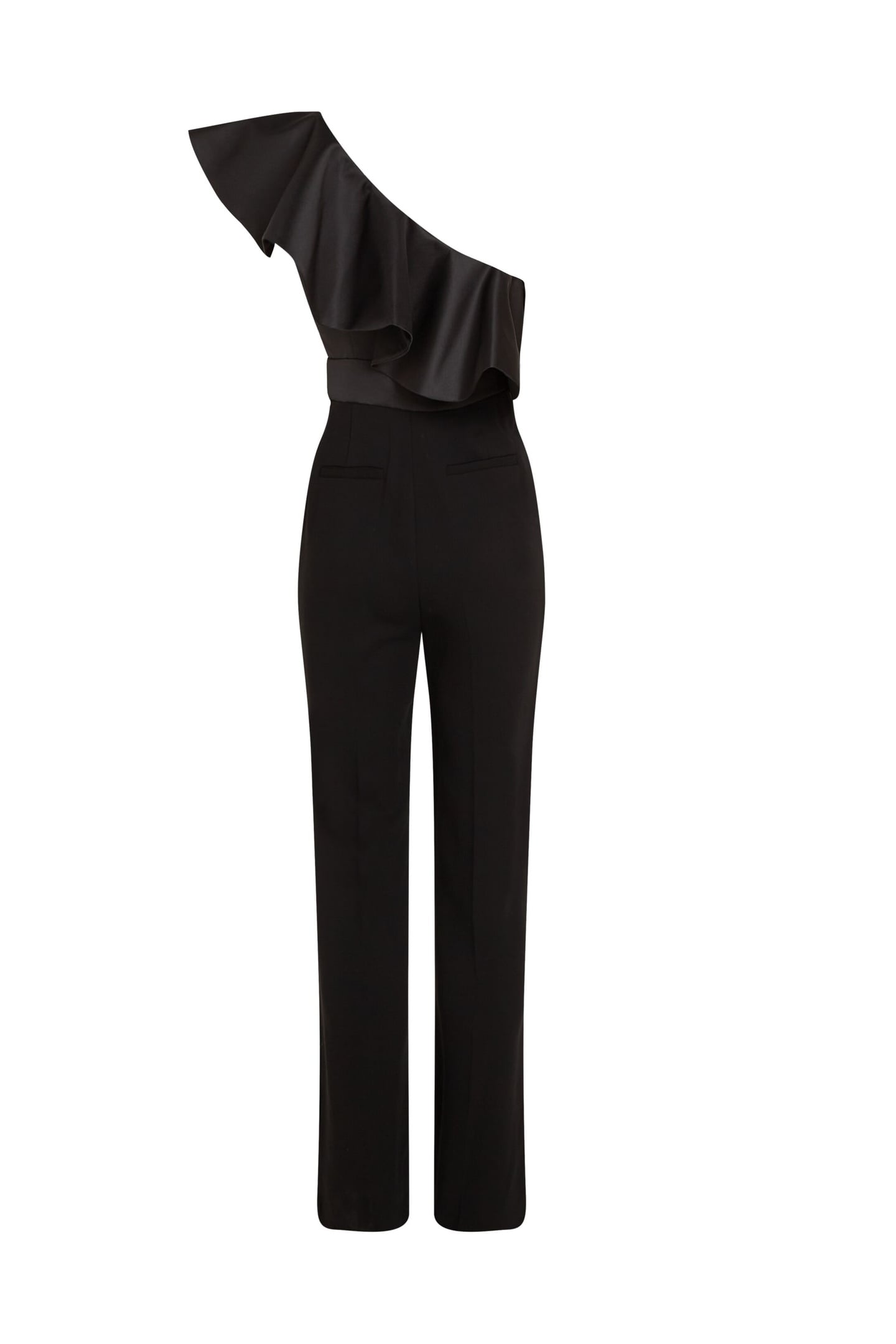 FRILL EVENING JUMPSUIT BLACK 5