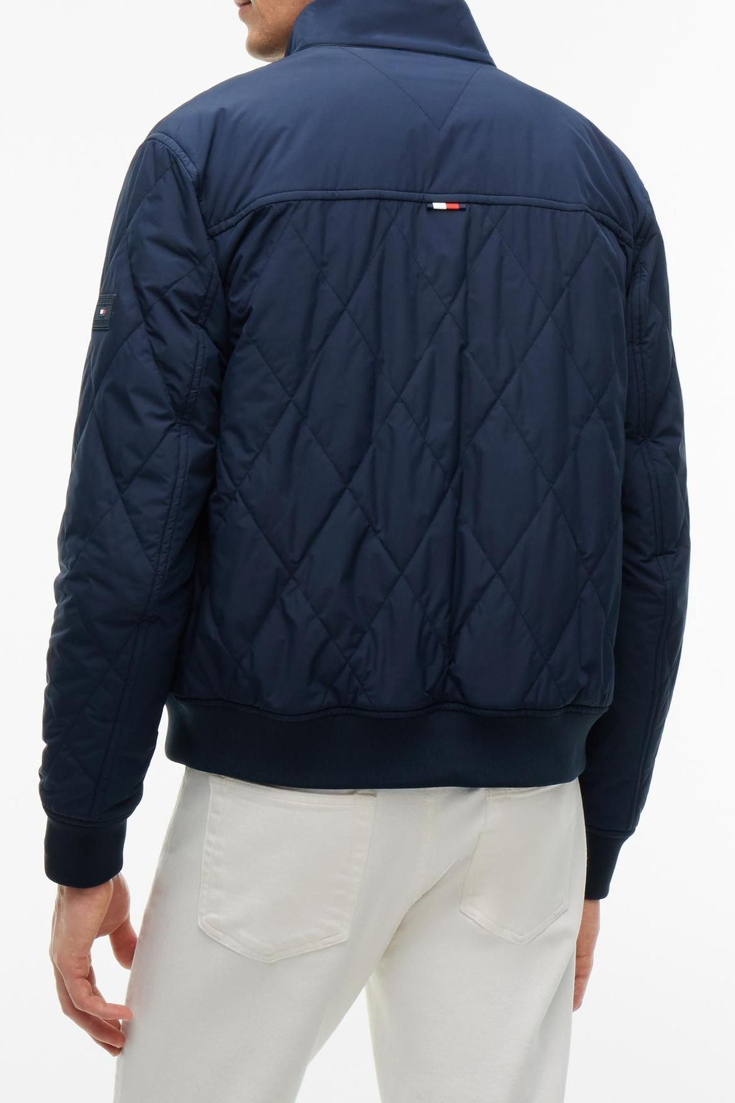 PACKABLE QUILTED HARRINGTON JACKET BLUE 2