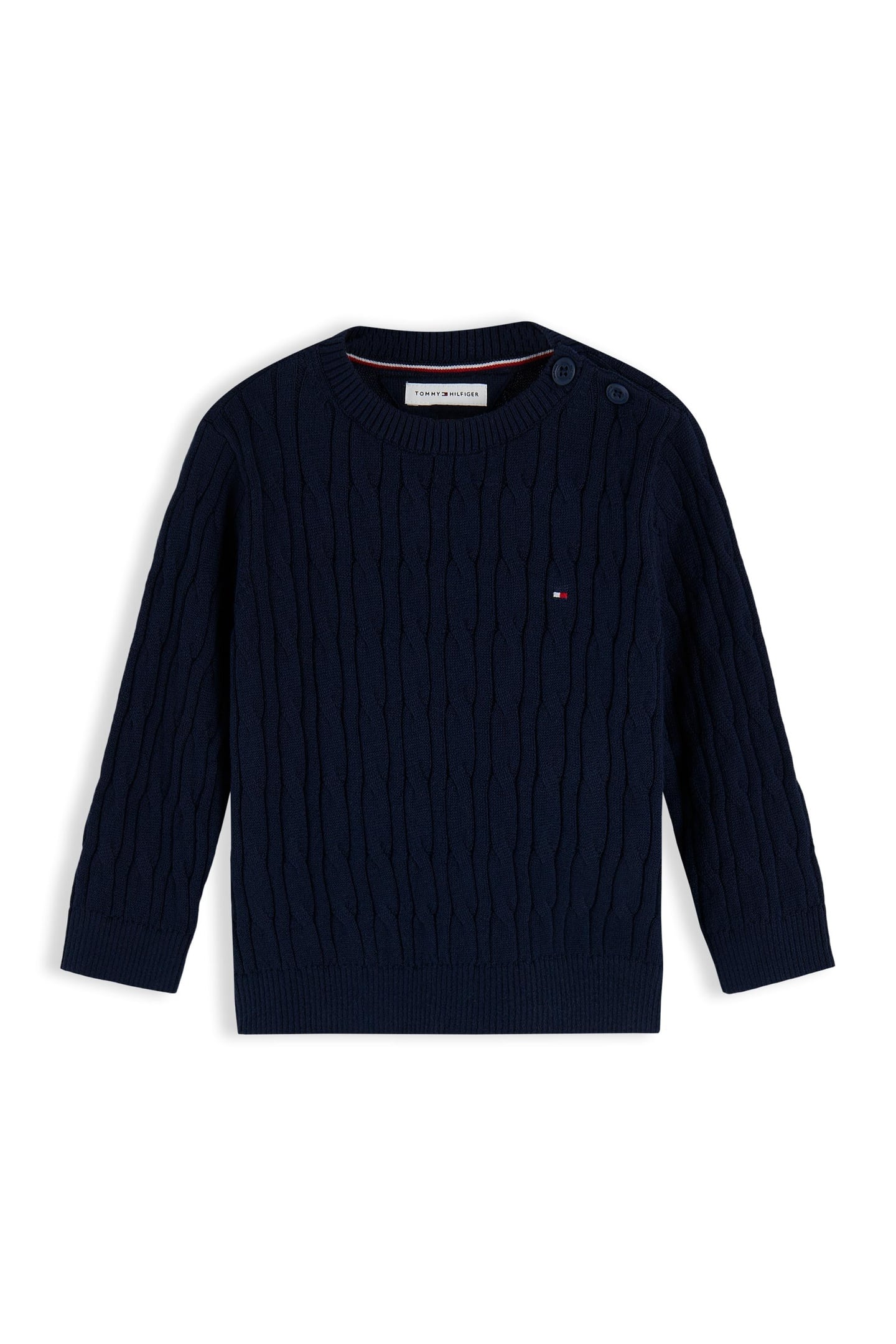 NEWBORN CABLE SWEATER DARK BLUE 7