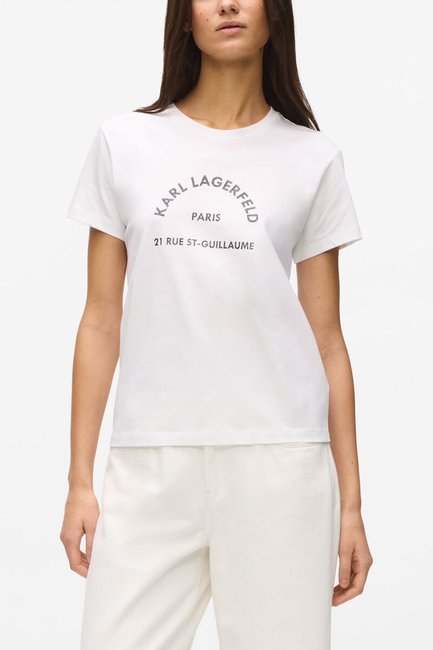 RSG GLITTER PETITE T-SHIRT WHITE 1