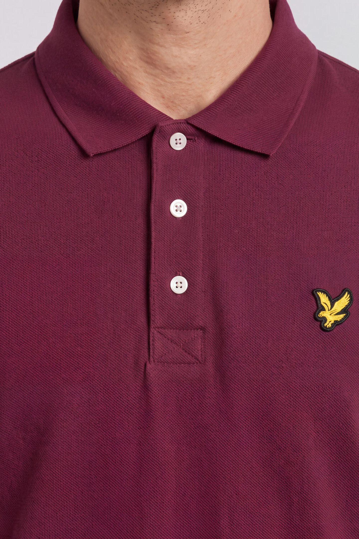 PLAIN POLO SHIRT RICH BURGUNDY 5