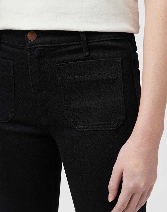 FLARE BLACK JEANS DENIM BLACK 4