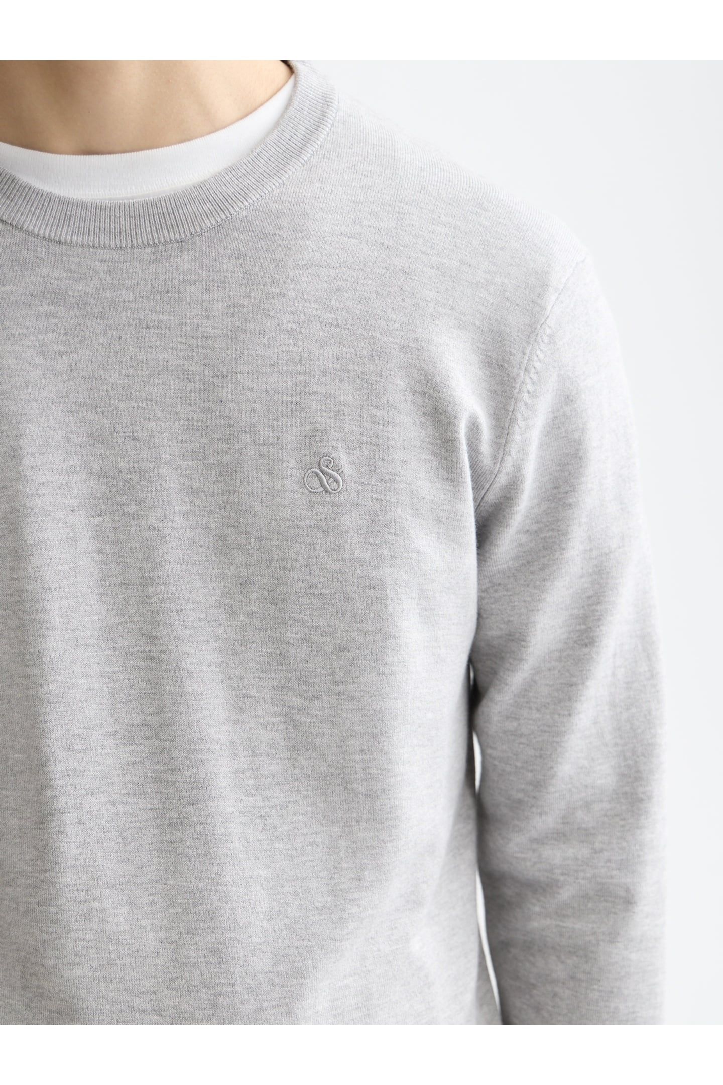 ECOVERO REGULAR-FIT PULLOVER LIGHT PASTEL GREY 6