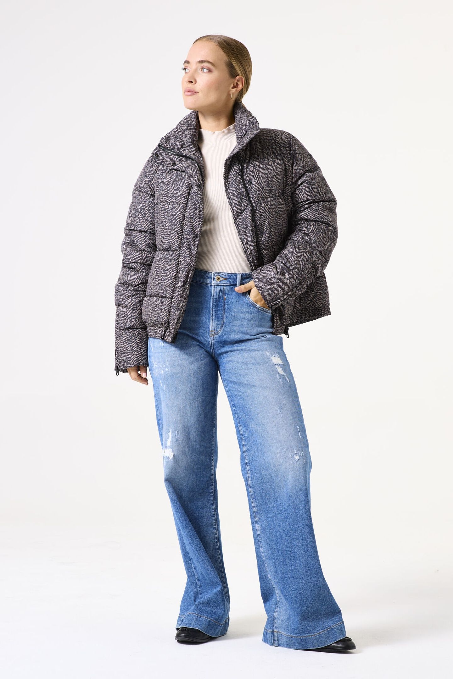 LADIES OUTDOOR JACKET WINTER TAUPE 1