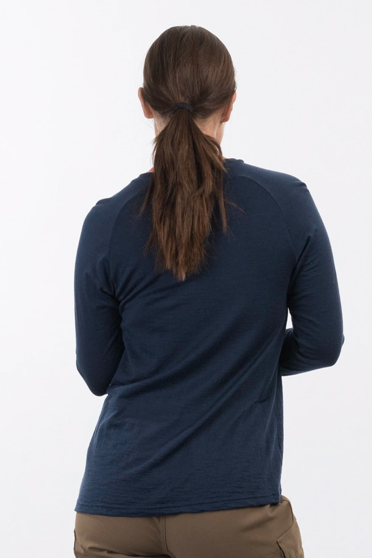 LYSEBU WOOL W HENLEY NAVY BLUE 2