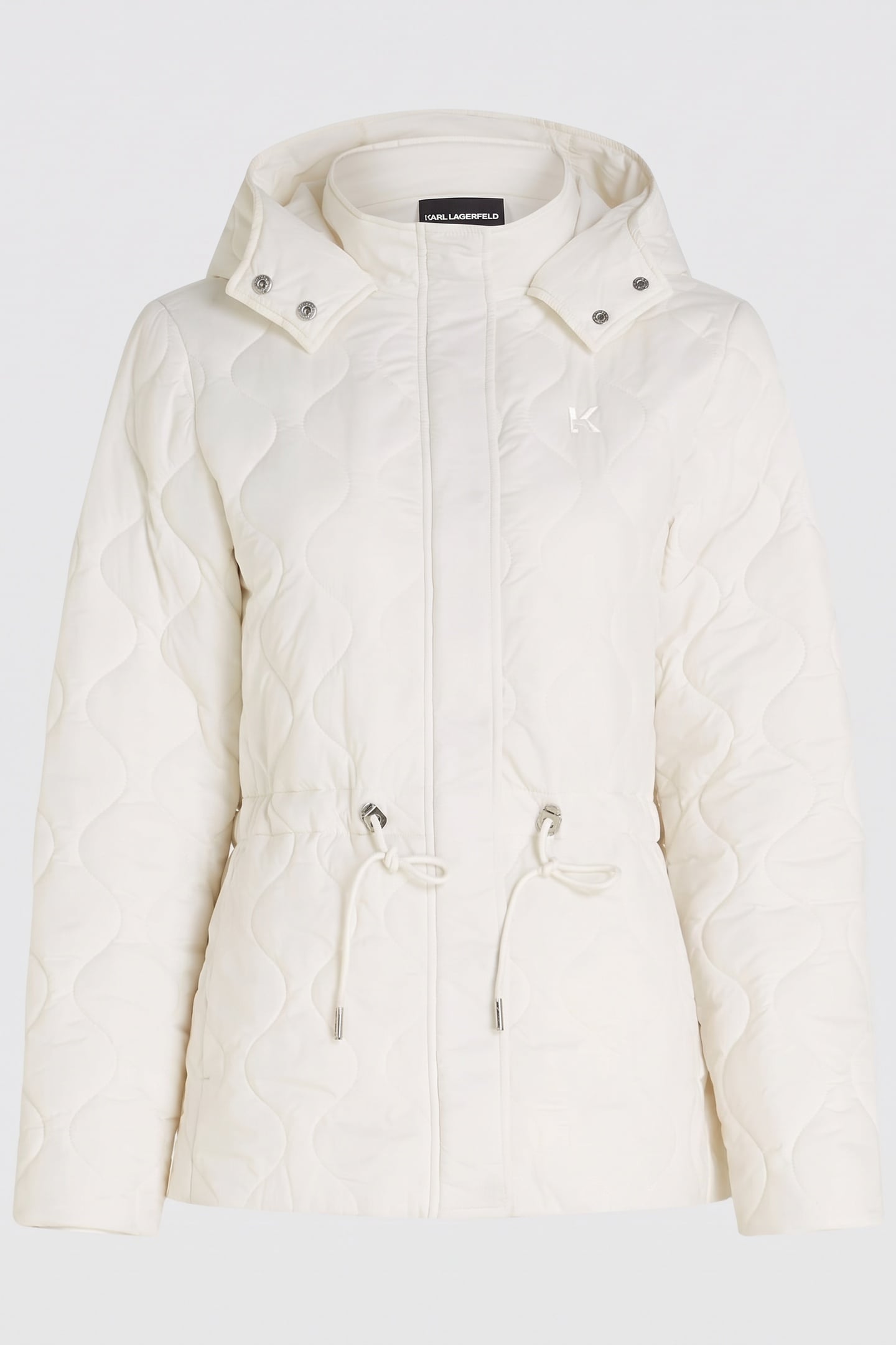 WAVY QUILT LIGHT WEIGHT JACKET SNOW WHITE 6