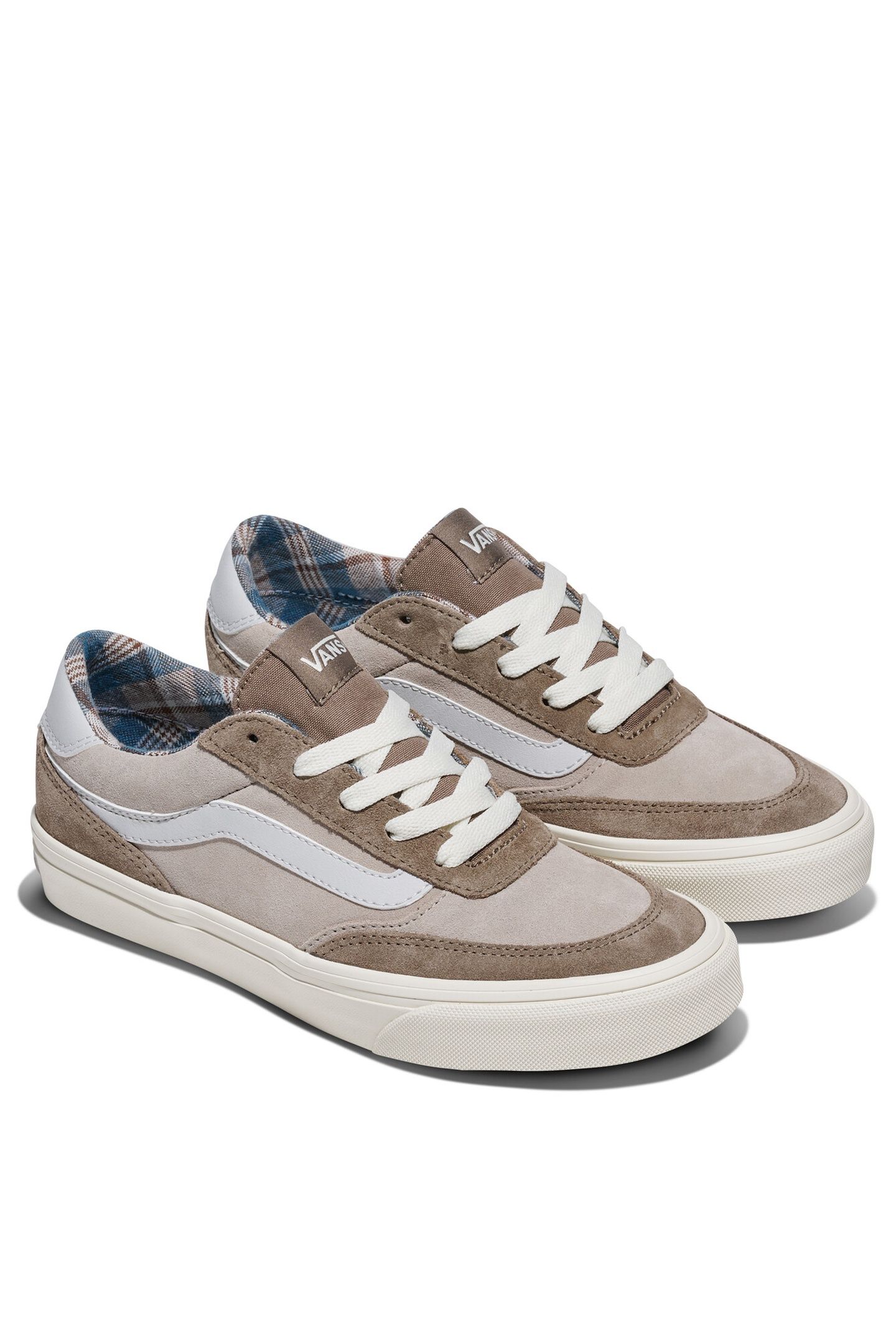 BROOKLYN LS OUTDOOR PLAID WARM TAUPE 1