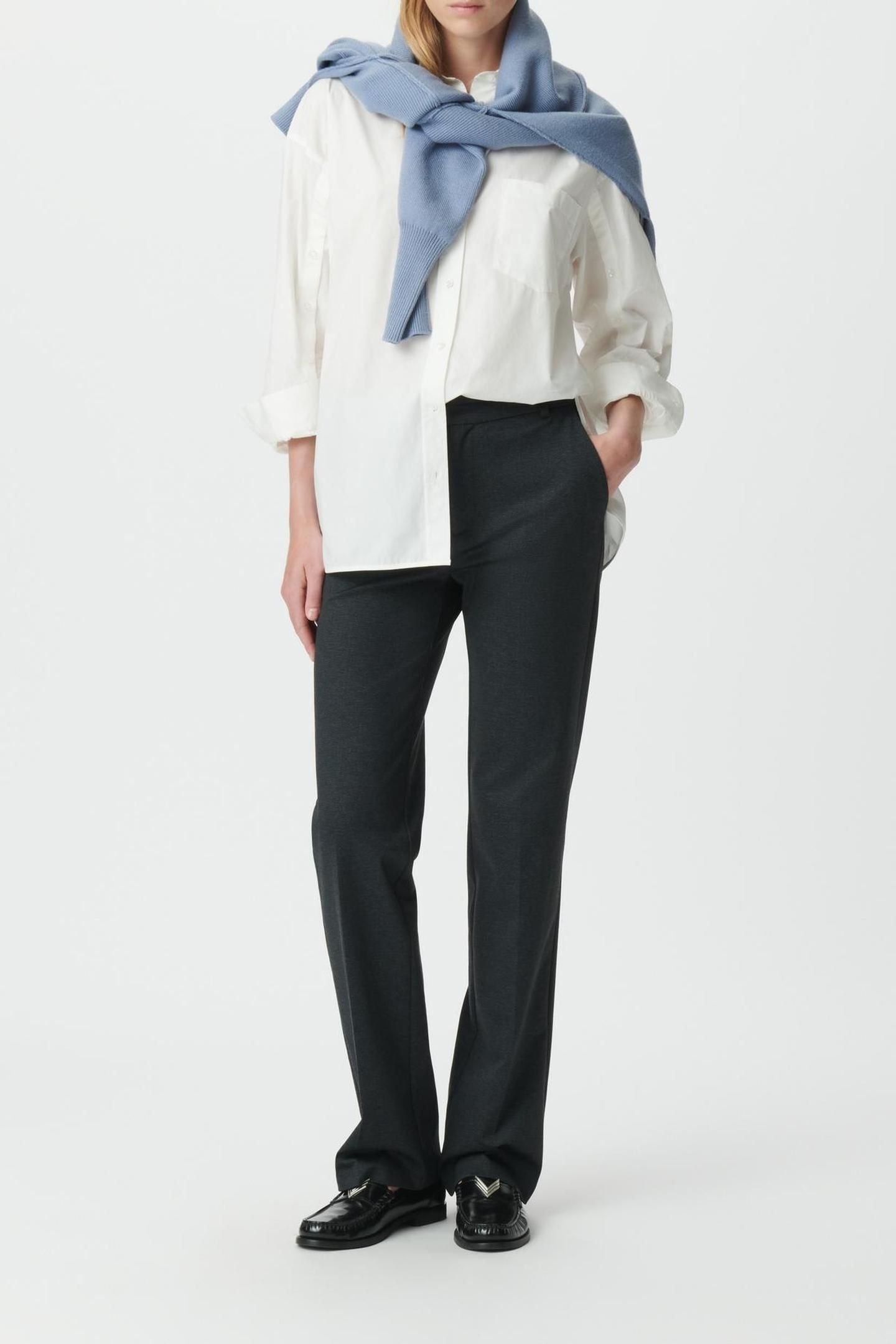 GREY HERRINGBONE SUIT TROUSERS 3